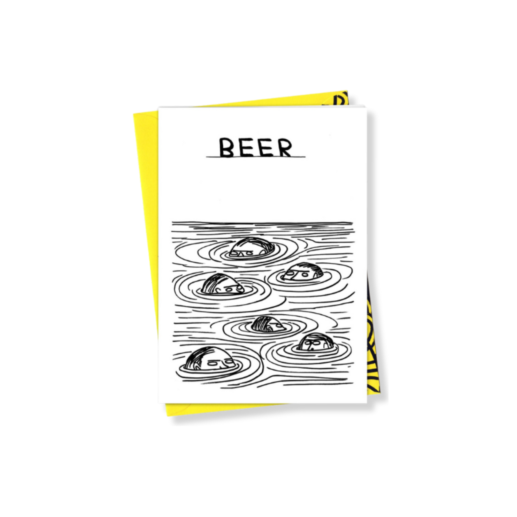 David Shrigley Beer Swimmers Card
