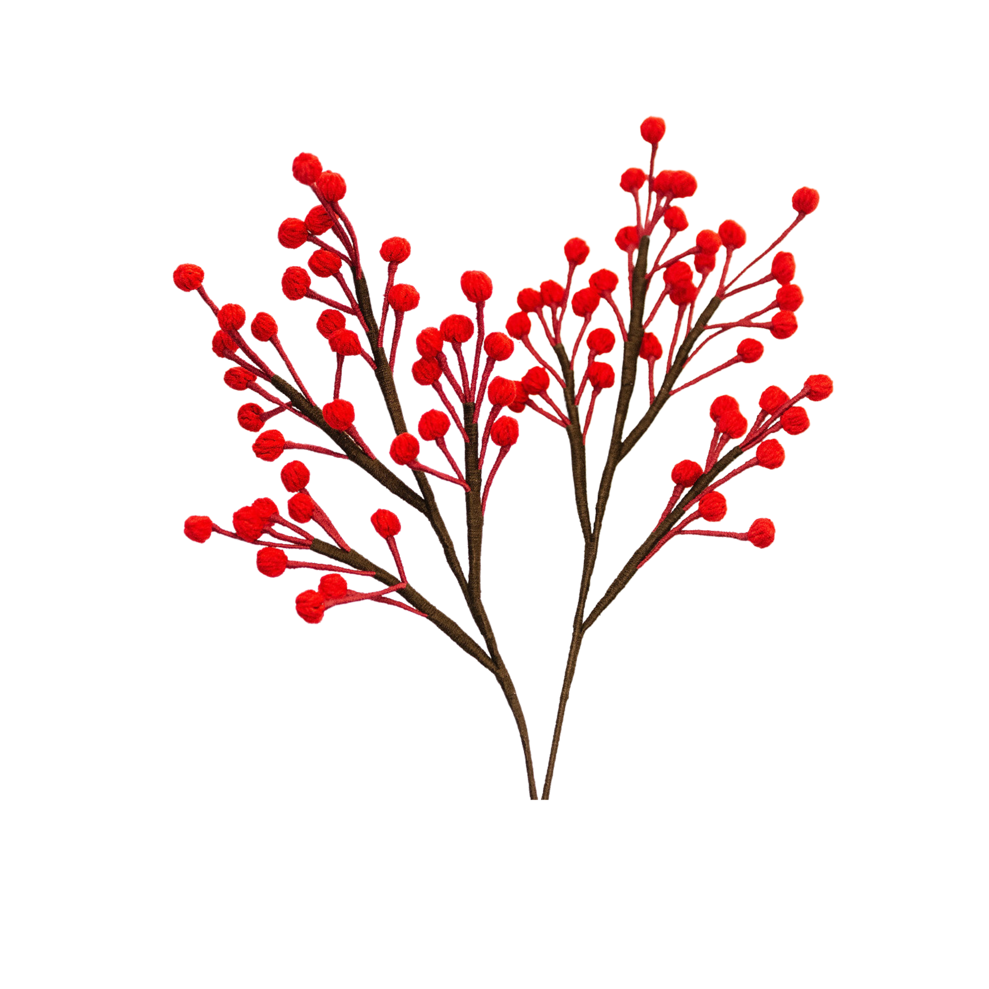 Crochet Christmas Berries Plant