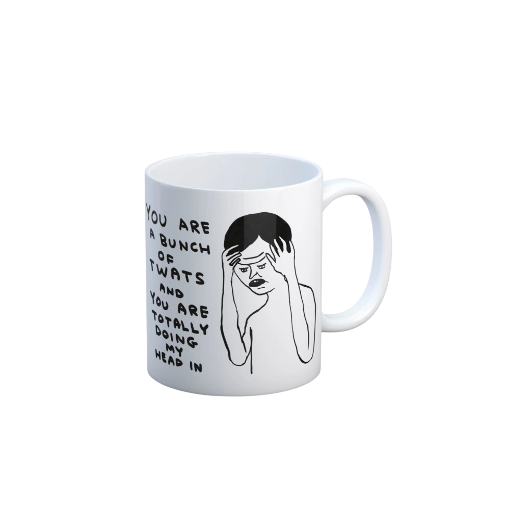 David Shrigley You Are a Bunch of Twats Mug