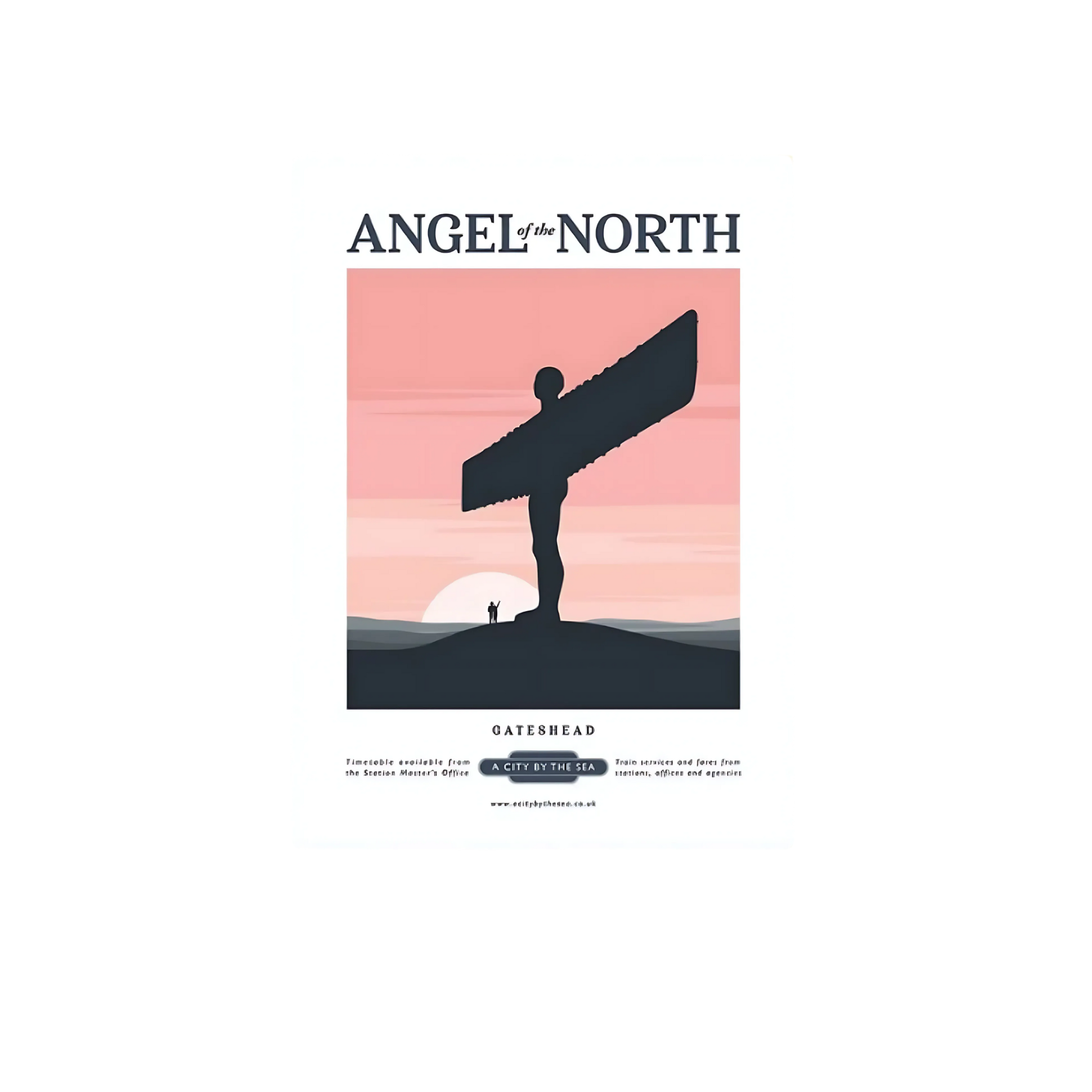 Angel of the North Vintage Print