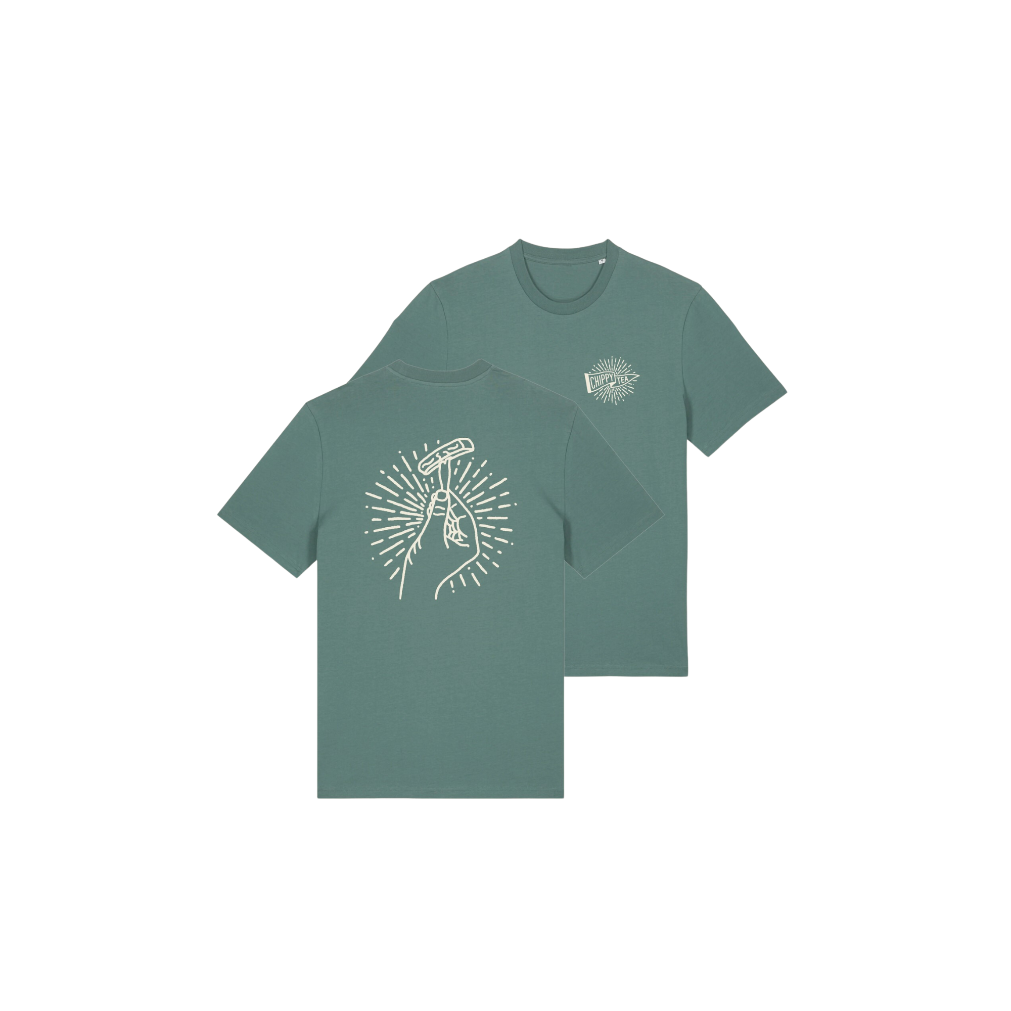 Chippy Tea T-Shirt Darker Green