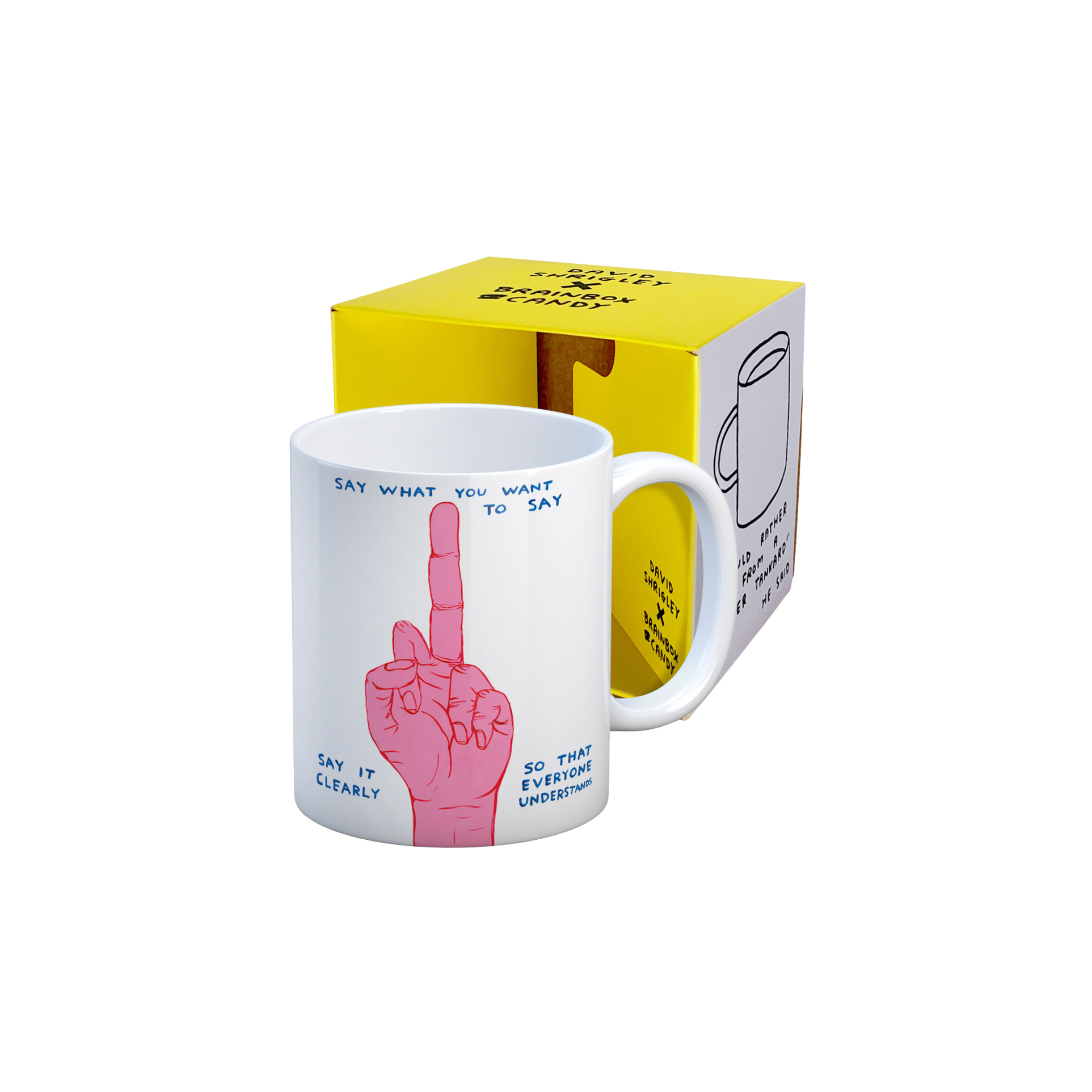 David Shrigley Say What You Want Mug With Box