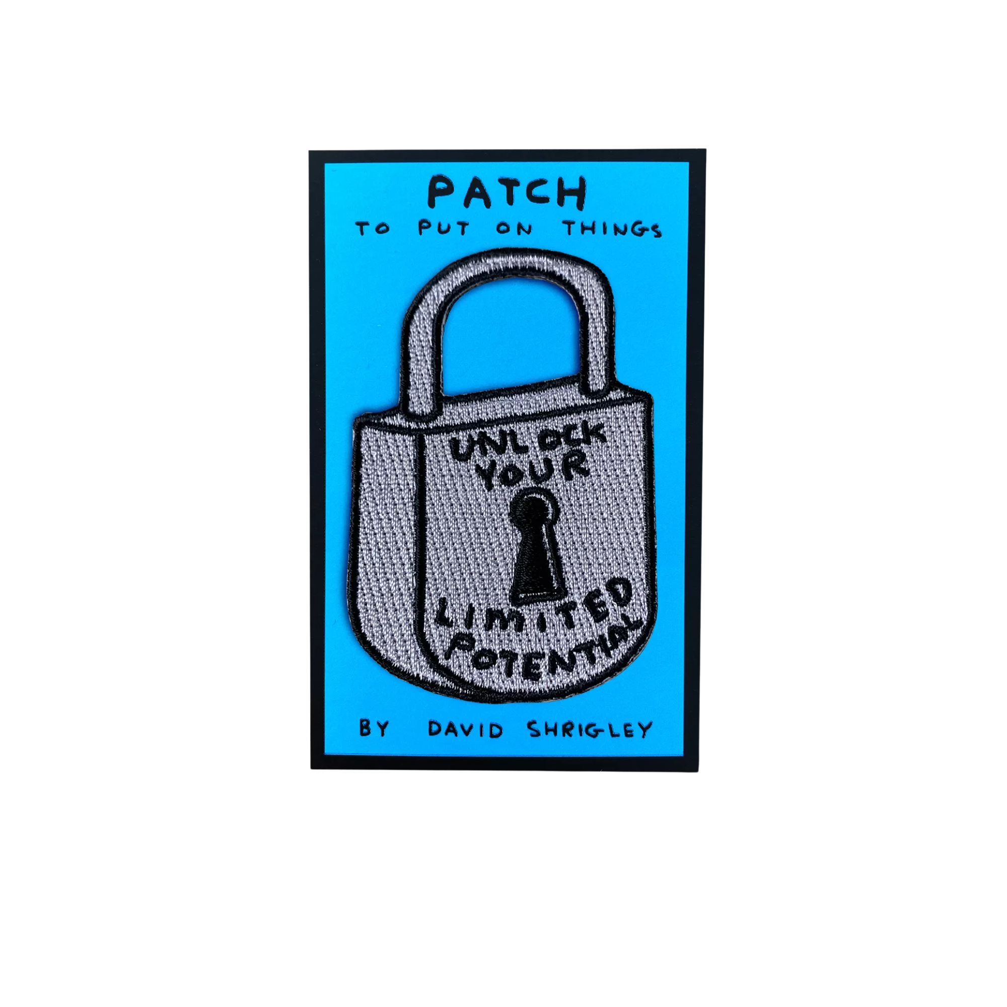 Davis Shrigley Unlock Your Limited Potential Embroidered Patch
