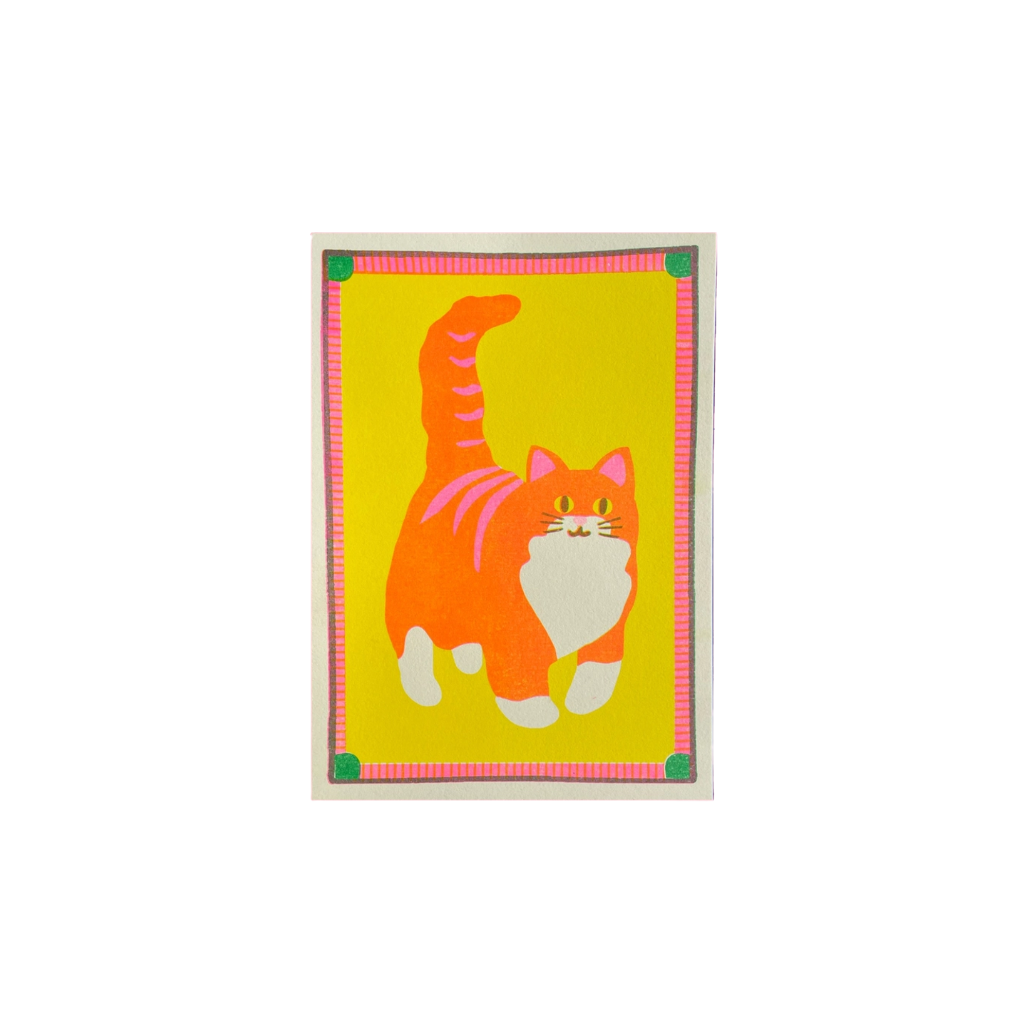 Naomi Wilkinson Illustration Orange Cat A4 Print