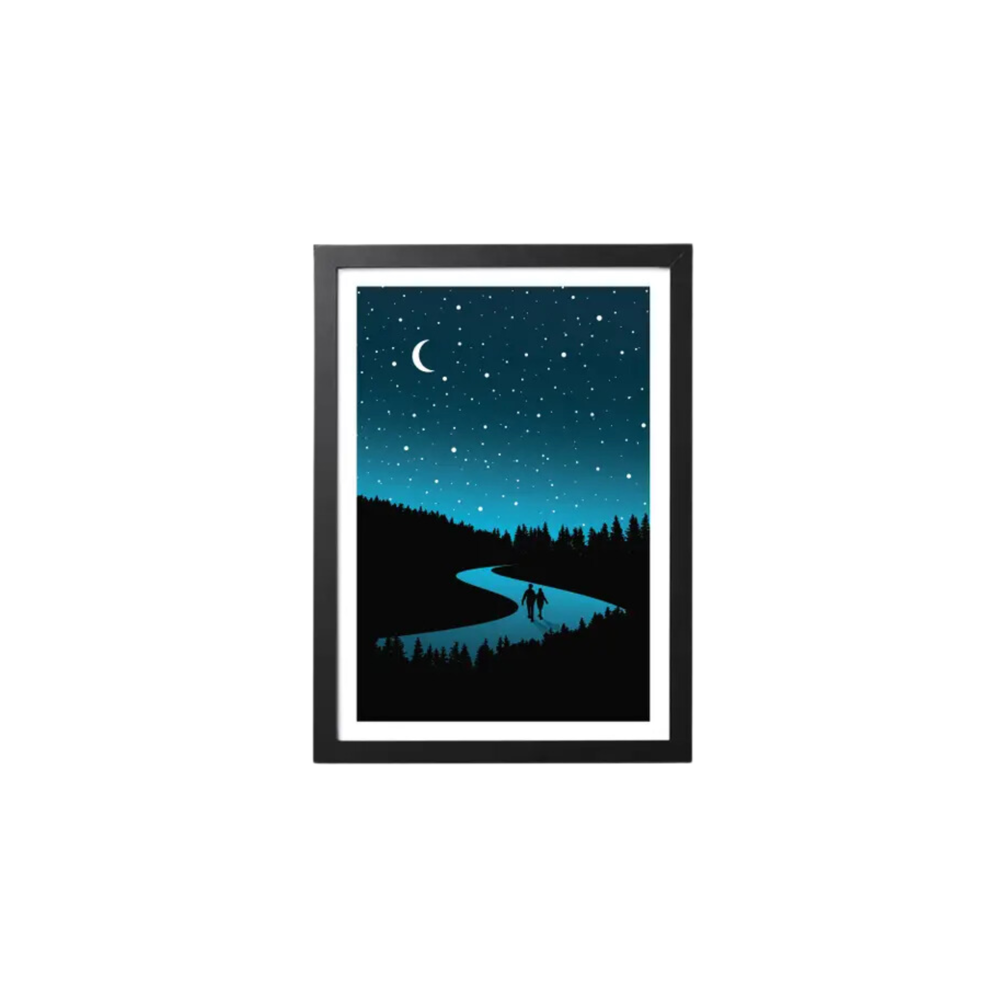 OR8 Design Midnight Walk in the Woods A4 Print