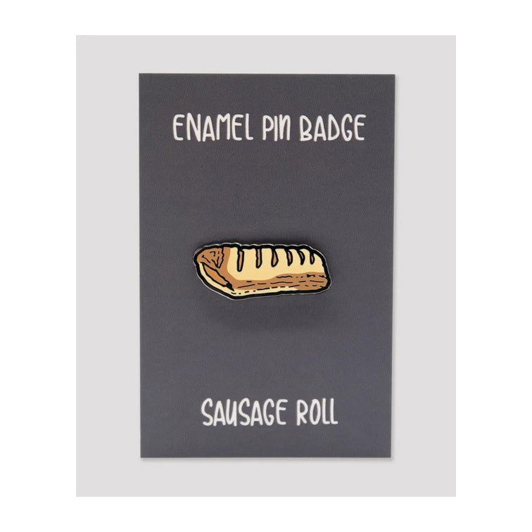 Lines Behind Sausage Roll Enamel Pin Badge