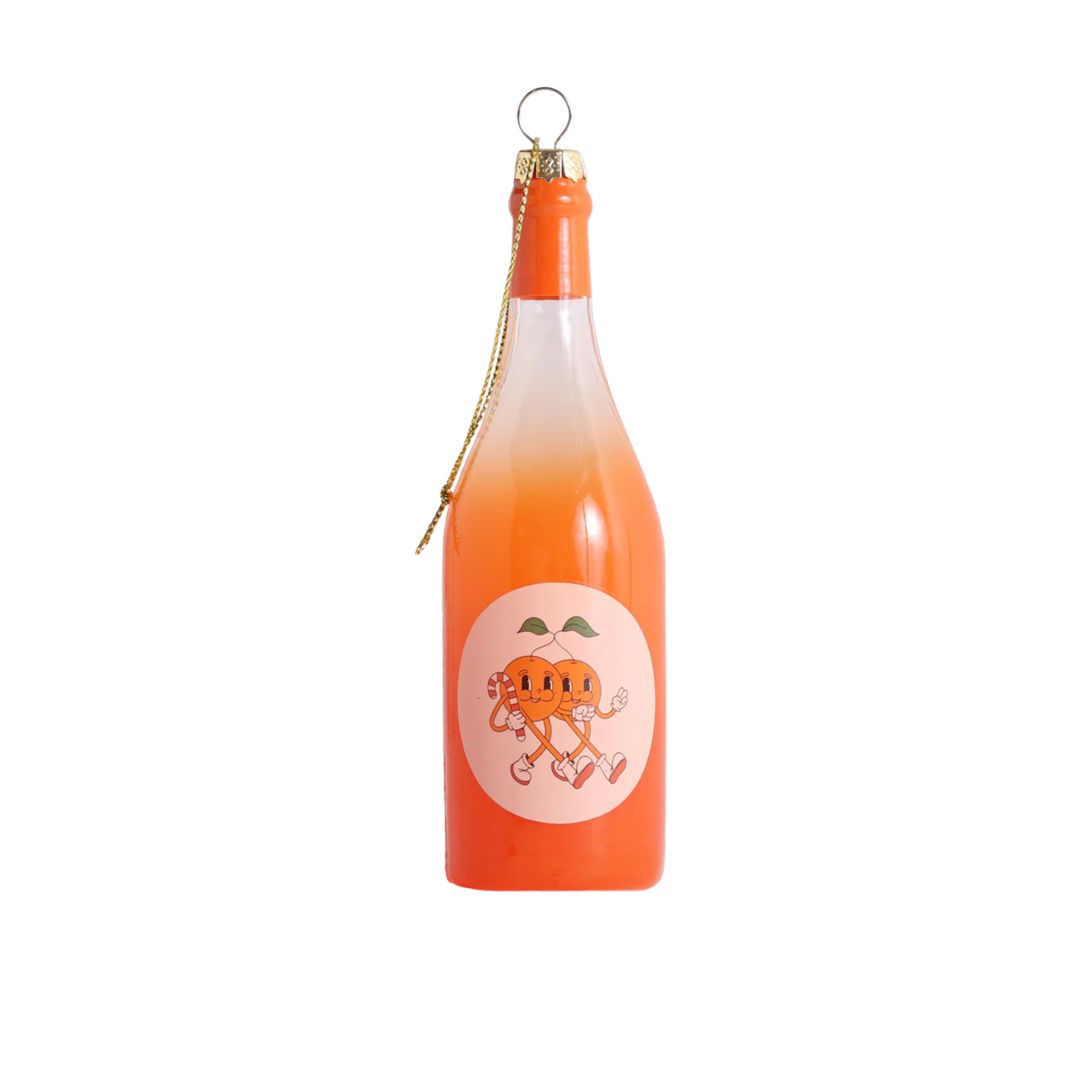 Studio THIE Orange Wine Glass Decoration