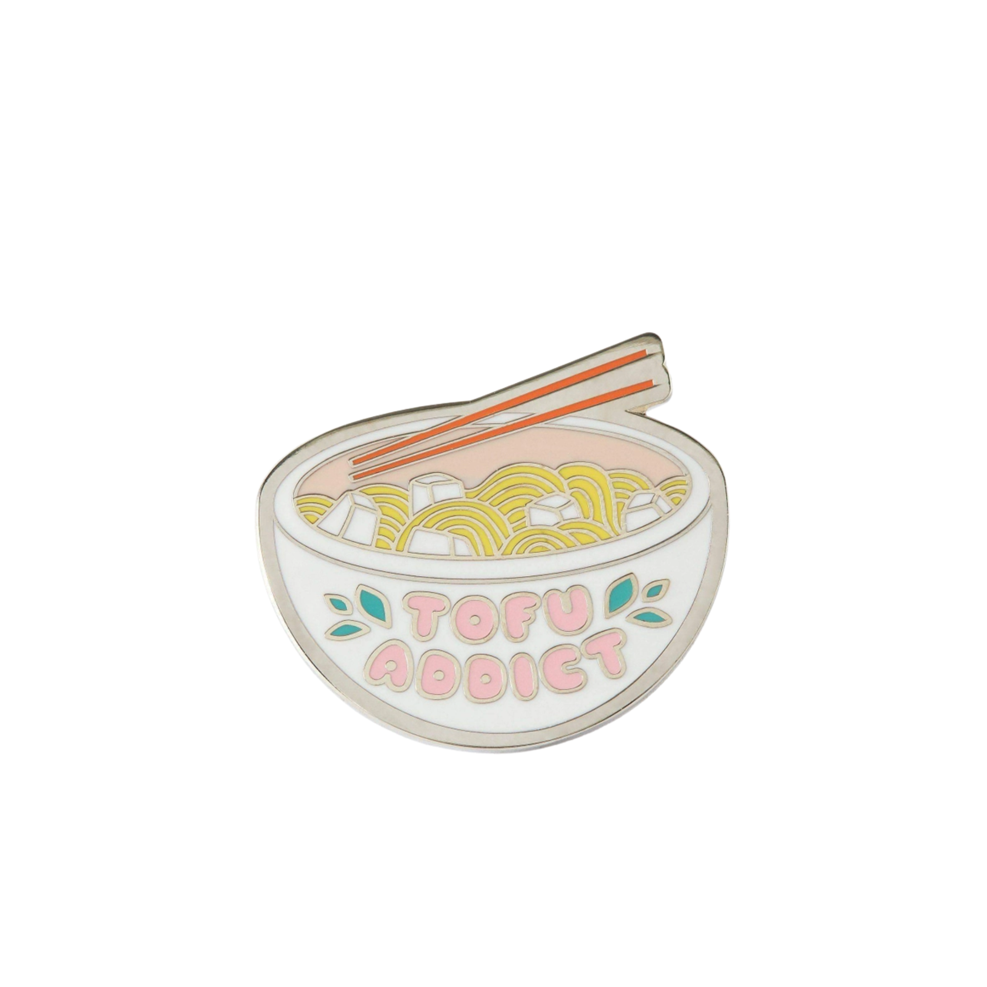 Tofu Addict Enamel Pin Badge
