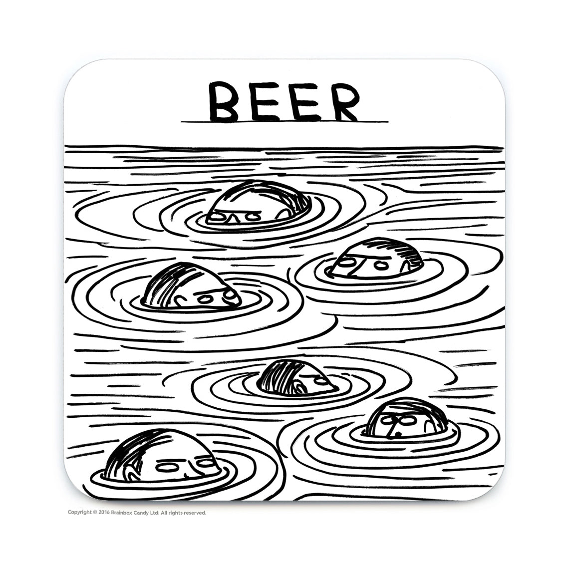 David Shrigley Beer Coaster