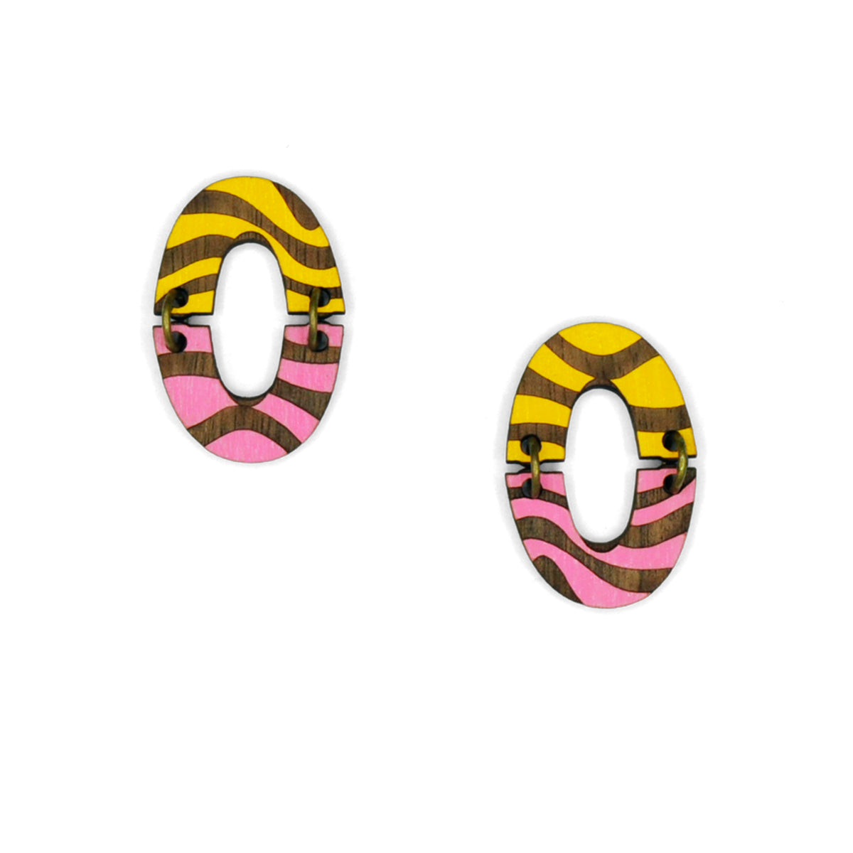 Materia Rica Groovy in Pink Earrings