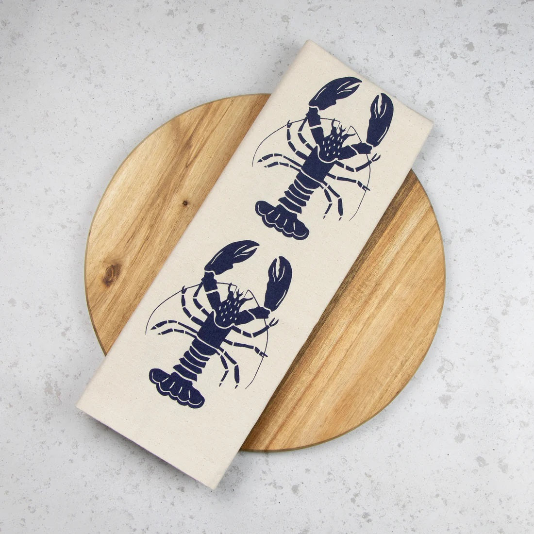 LIGA Navy Lobster Tea Towel 