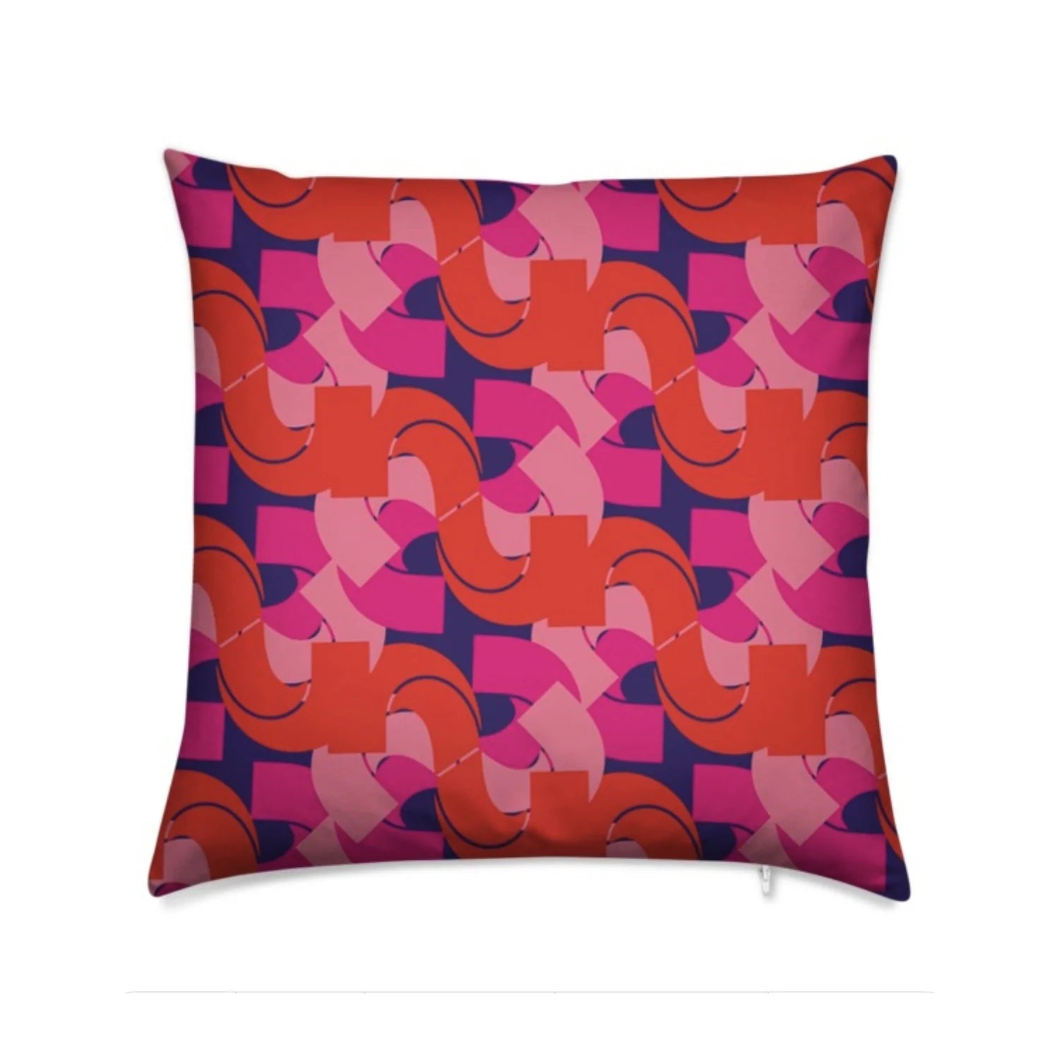 Storigraphic Seventies Boho Red Cushion Front