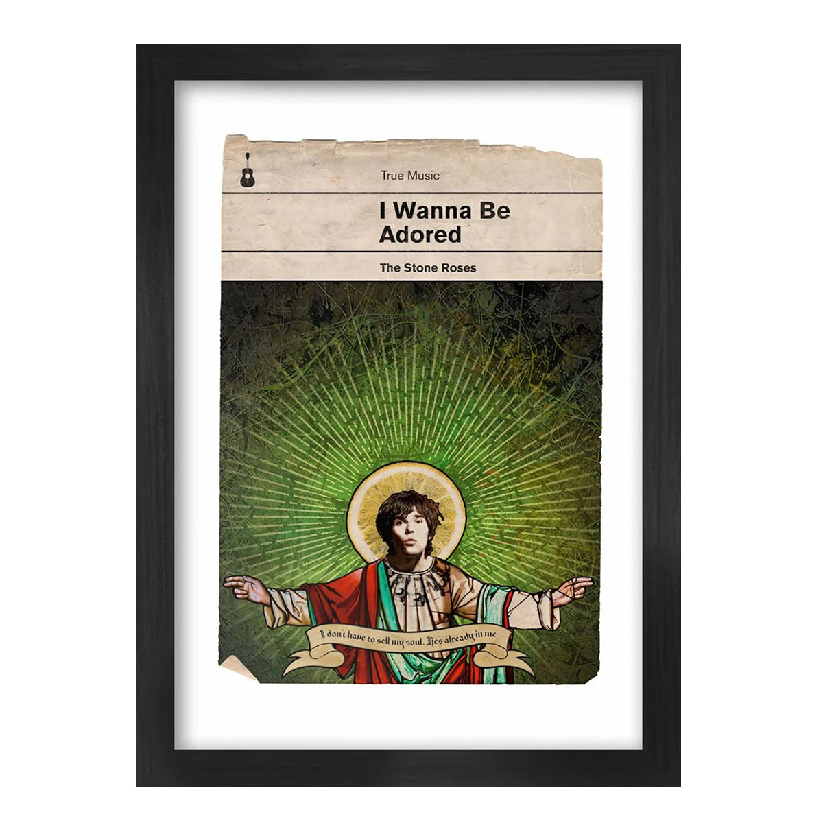 The Stone Roses I Wanna Be Adored Book Jacket Print