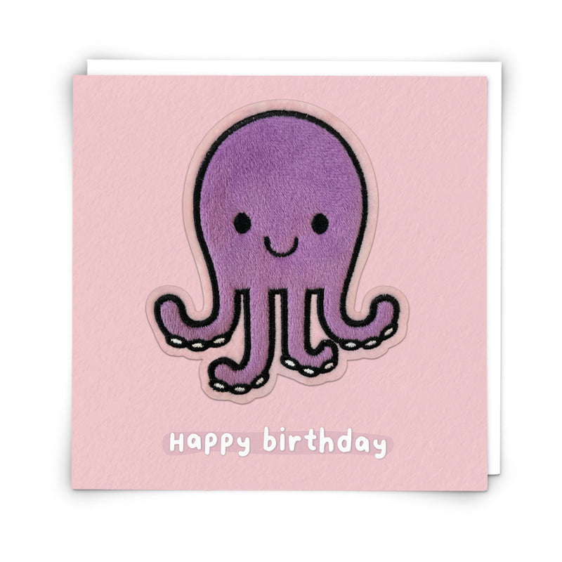 Violet Octopus Greeting Card
