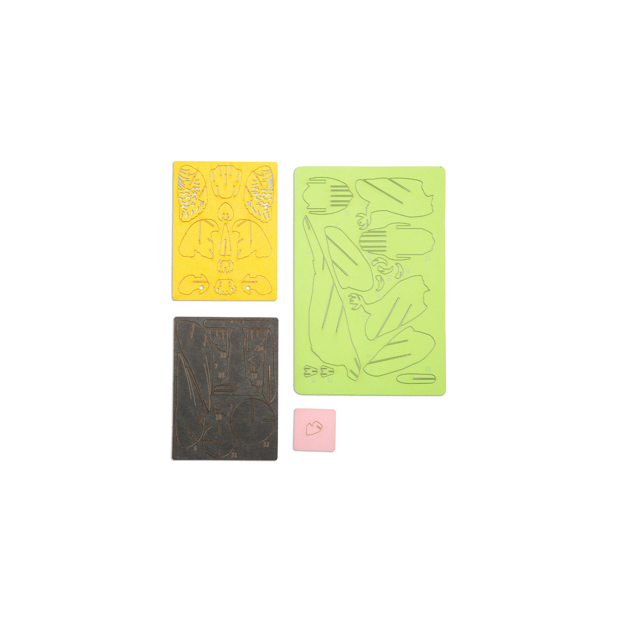 3D Parakeet Puzzle Flat Pack