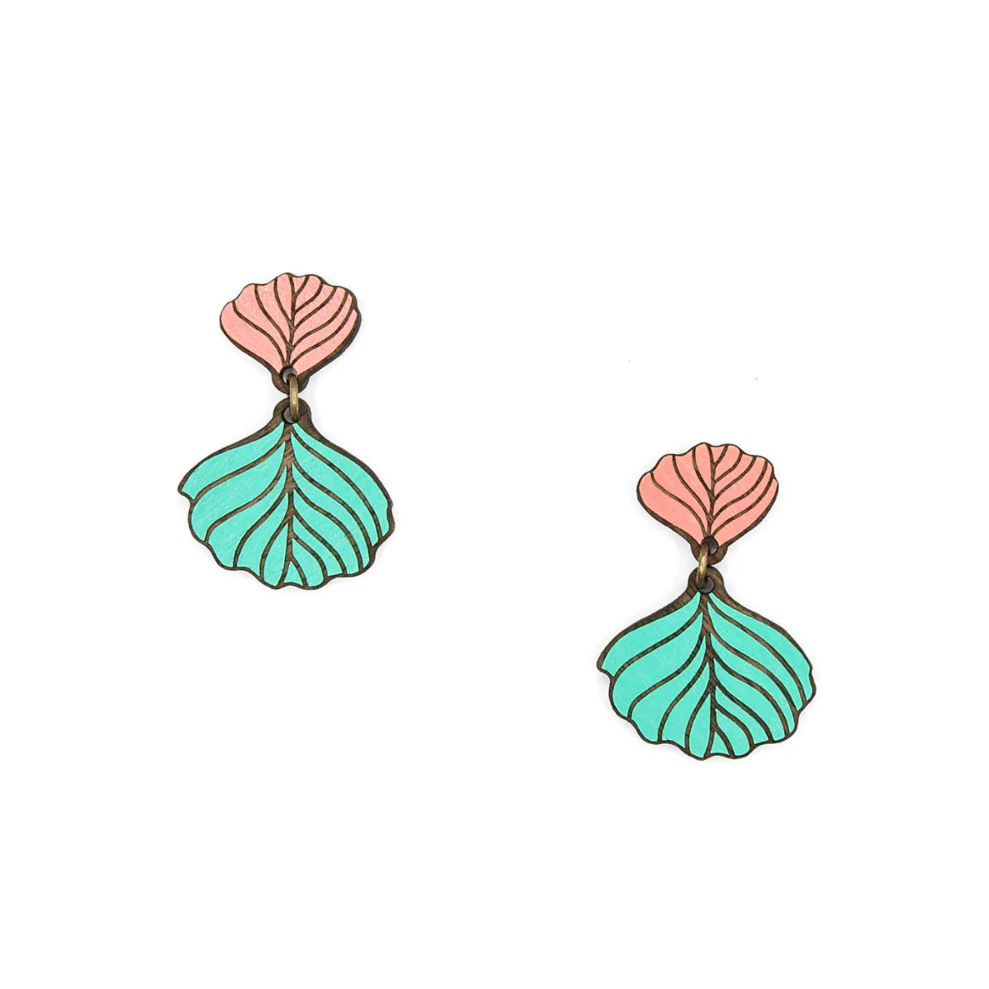 Lush Teal Stud Earrings