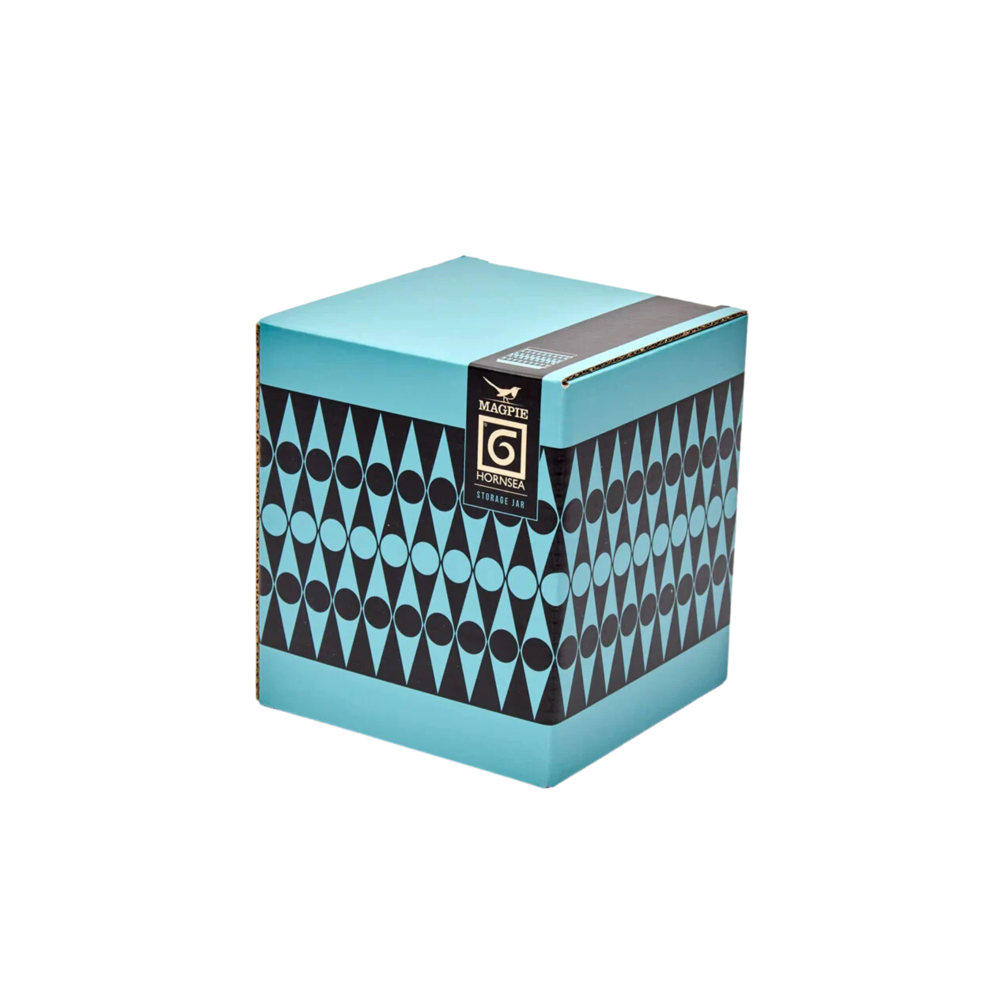 Backgammon Teal Hornsea Storage Jar