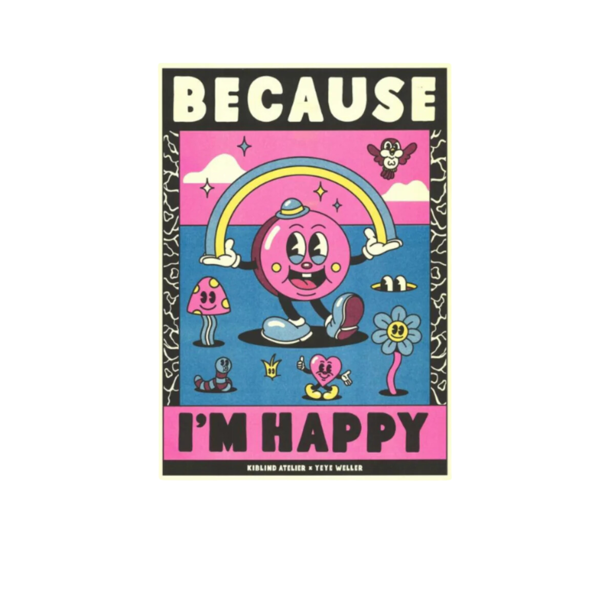 Yeye Weller - Pharrell Williams - Because I'm Happy A3 Print