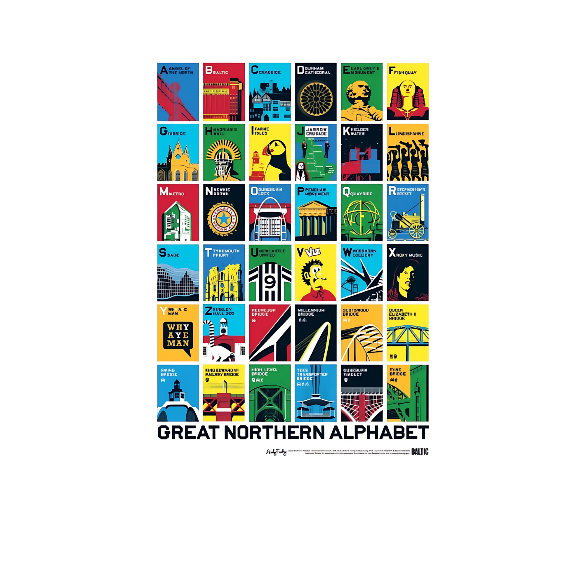 A-Z of the North Poster