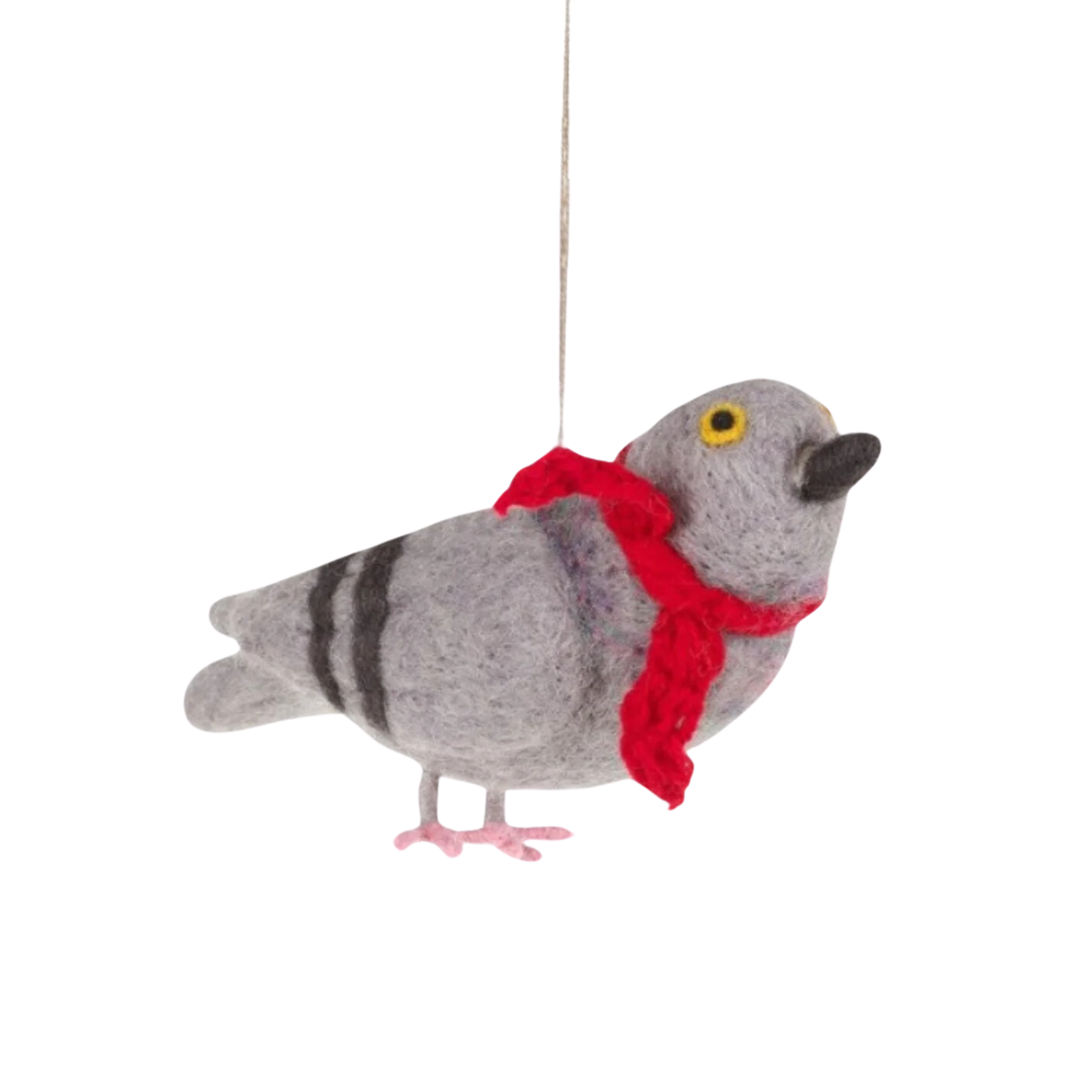 Pigeon With Scarf Felt Decoration