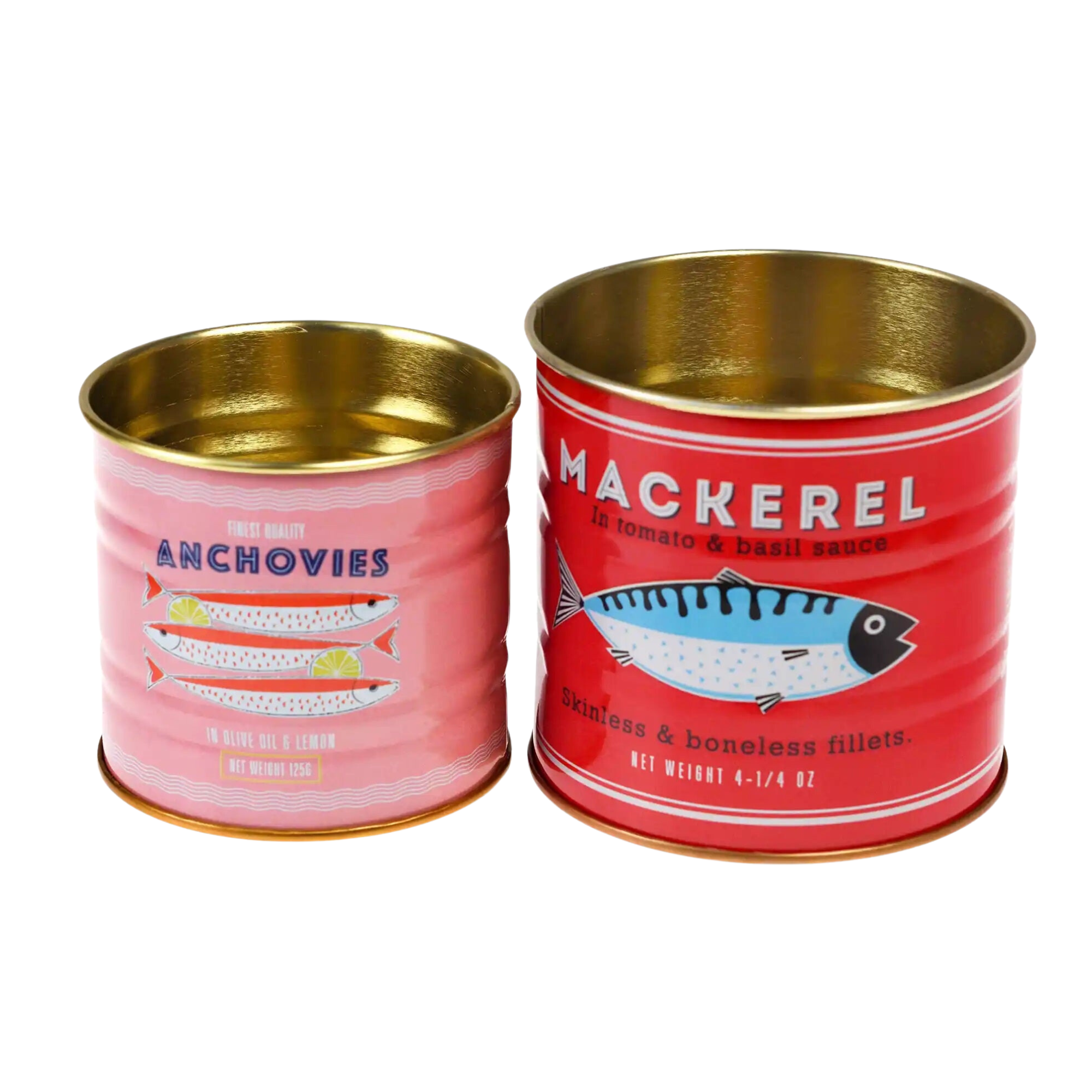 Fish Storage Tins Set of 2