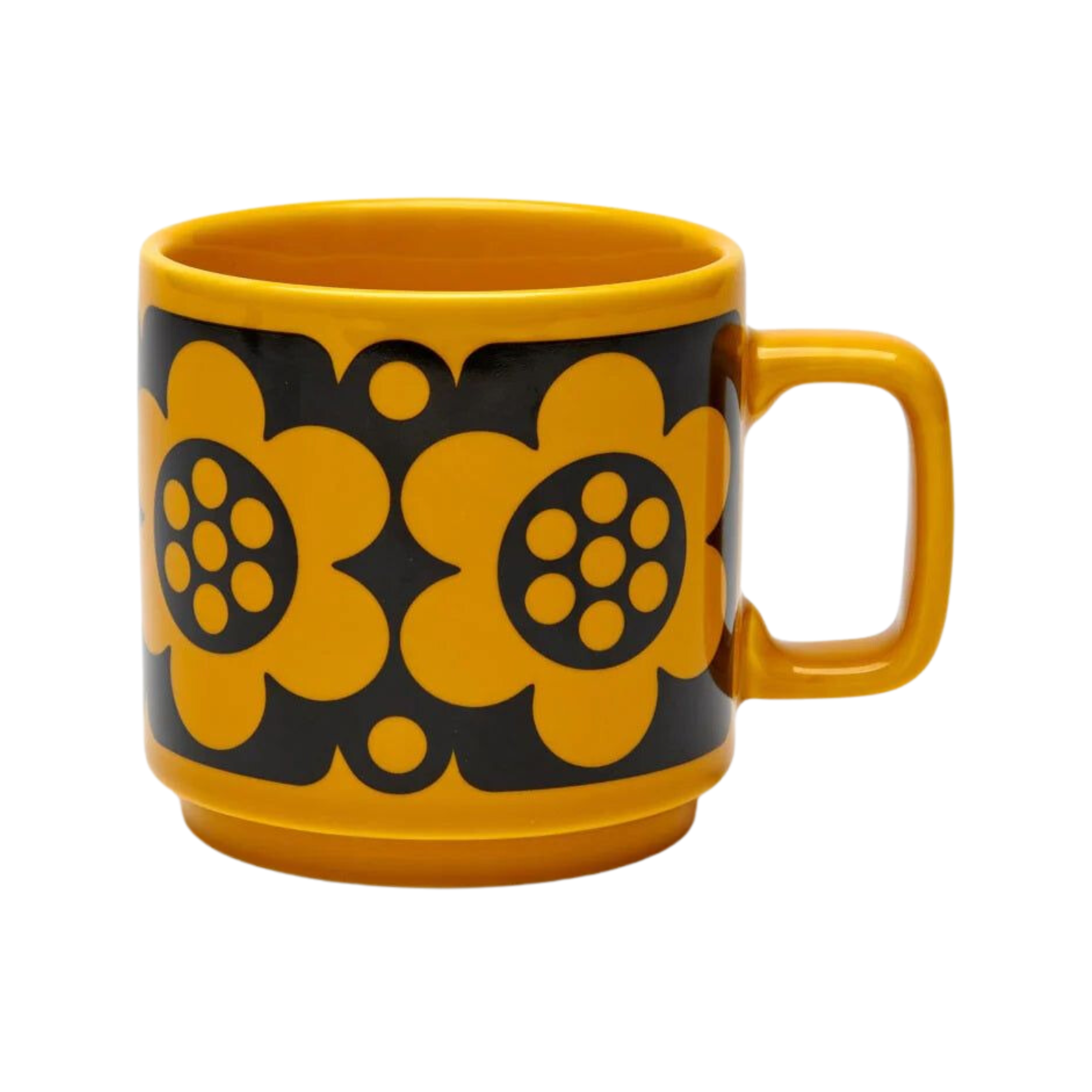 Hornsea Mug - Geo Flower Yellow