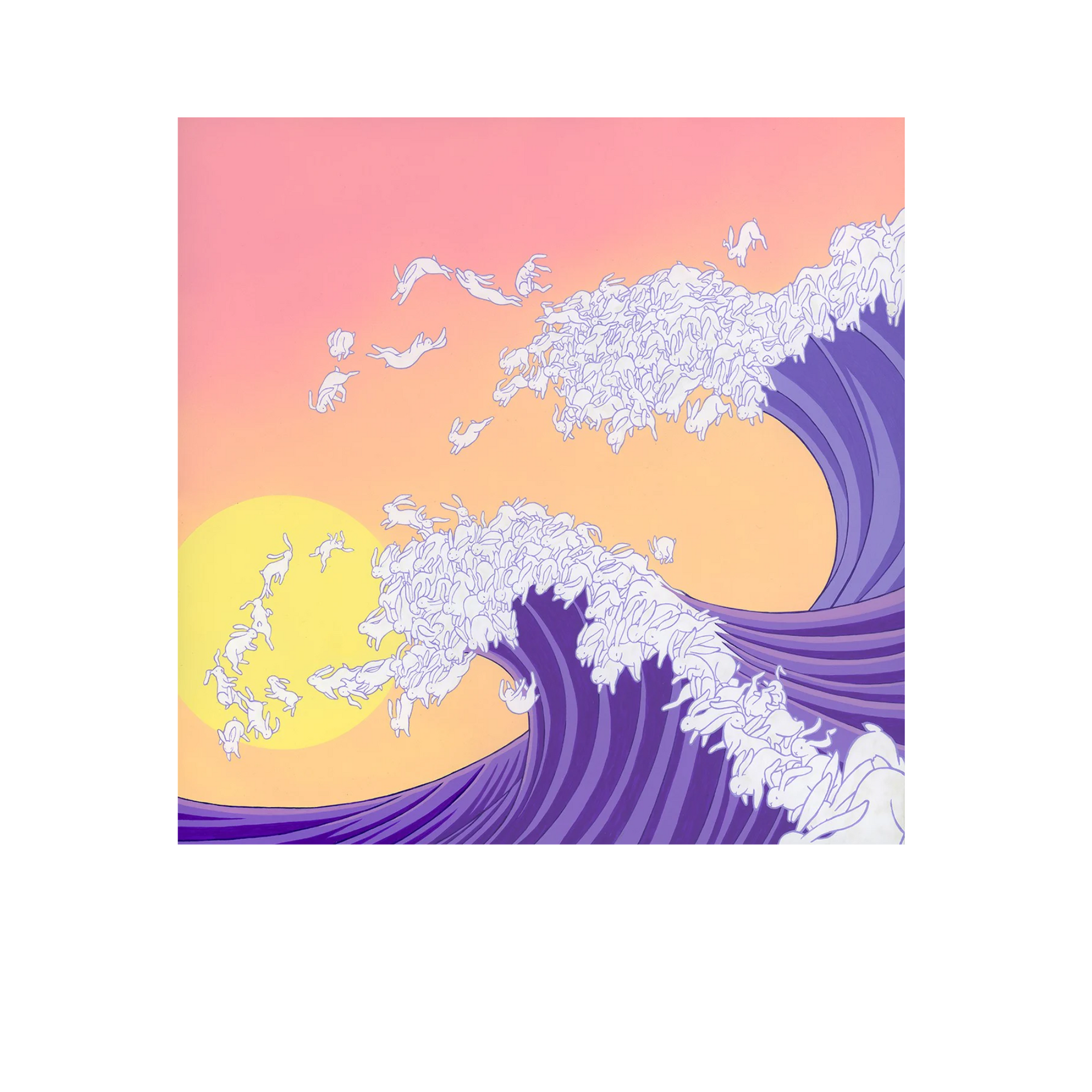 アート・デザイン・音楽 californiasurfingandclimbinginthefifties Kozyndan California Bunnywave Print – Baltic Shop