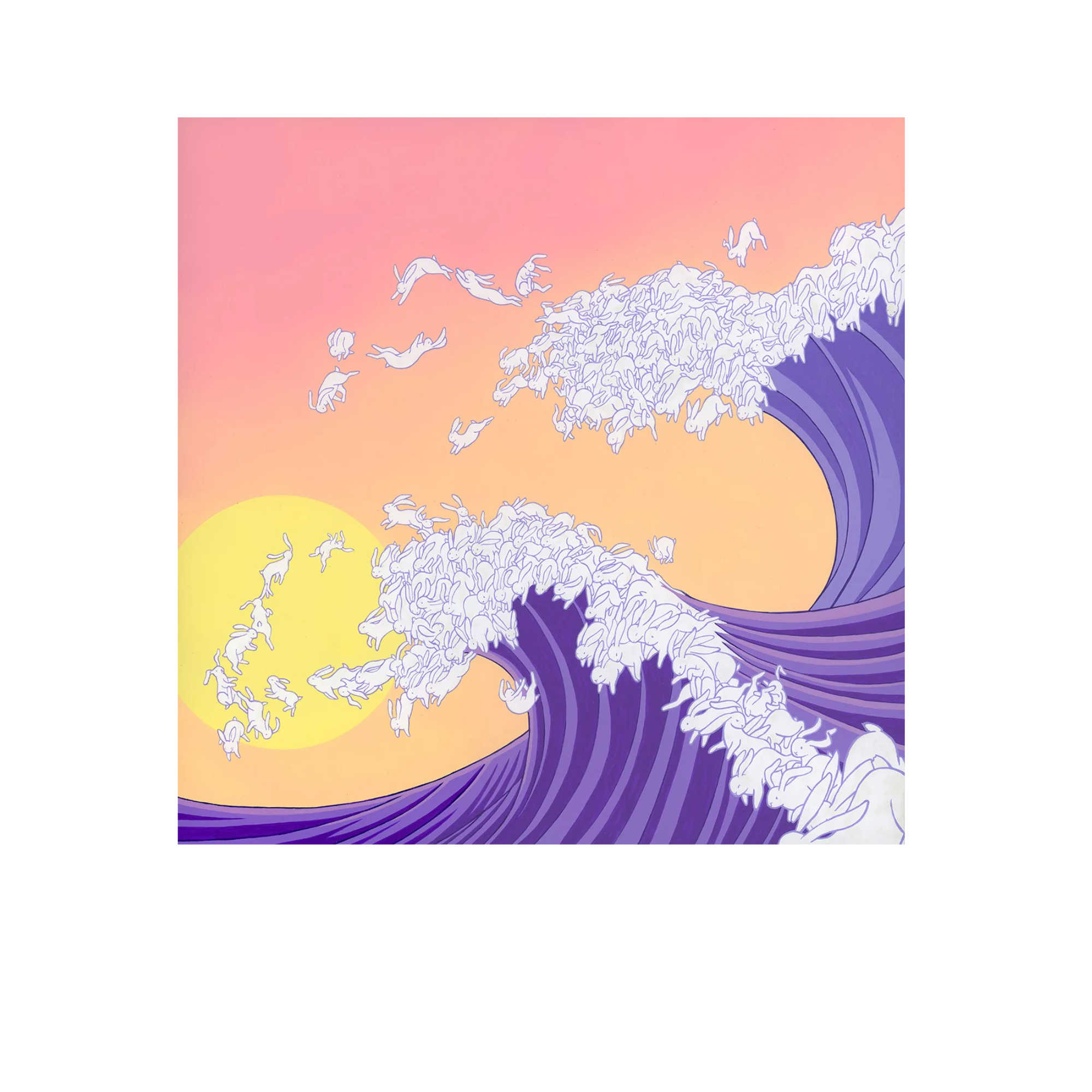 Kozyndan California Bunnywave Print