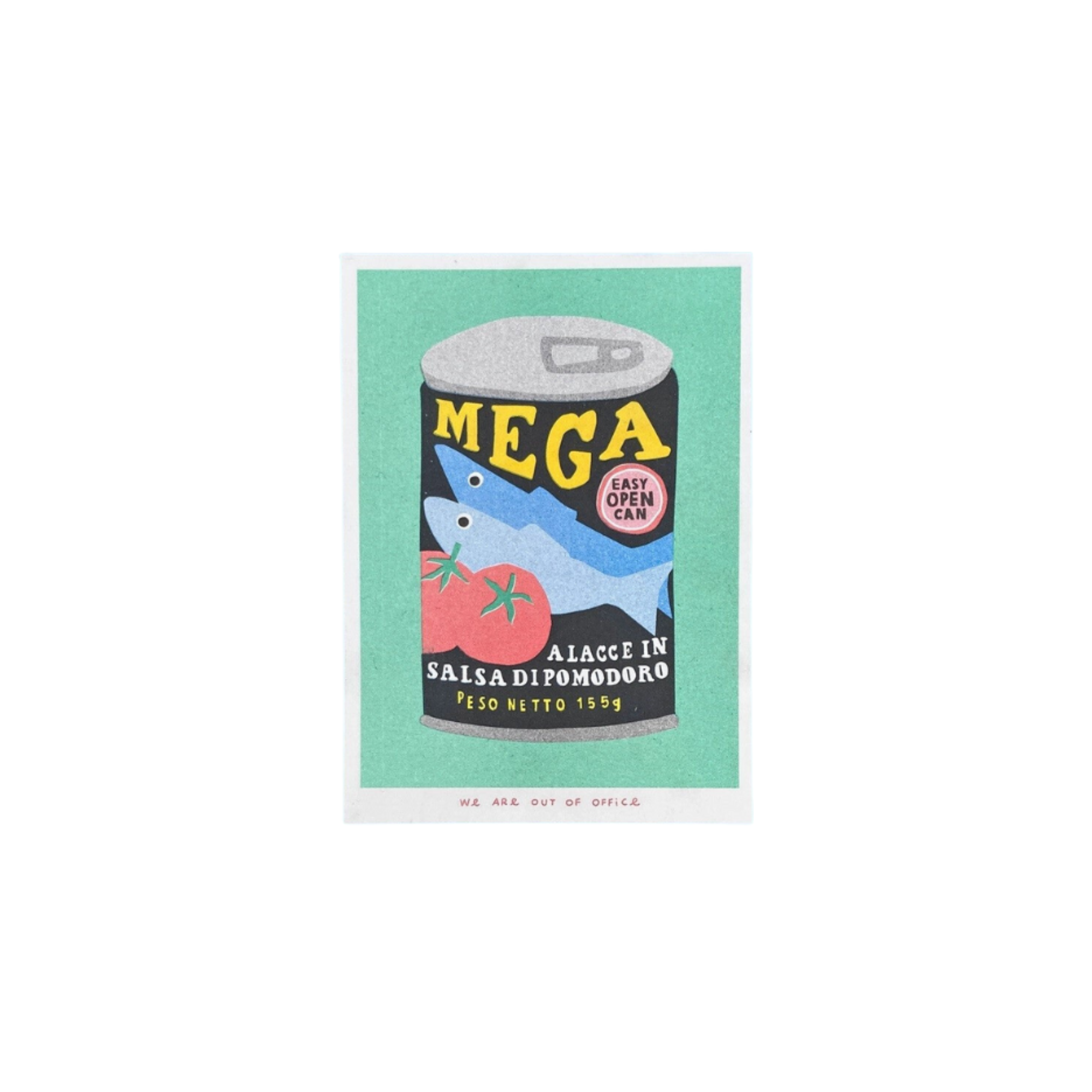 A Tin of Mega Sardines Riso Print