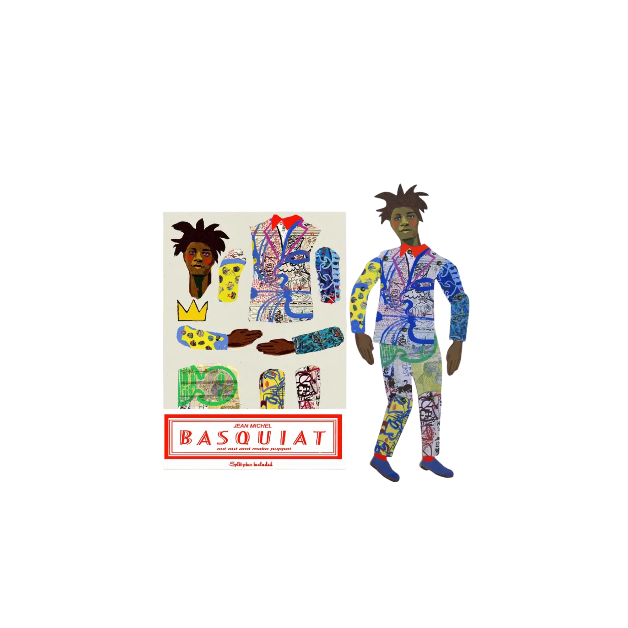 Cut Out & Make Jean-Michel Basquiat Paper Puppet