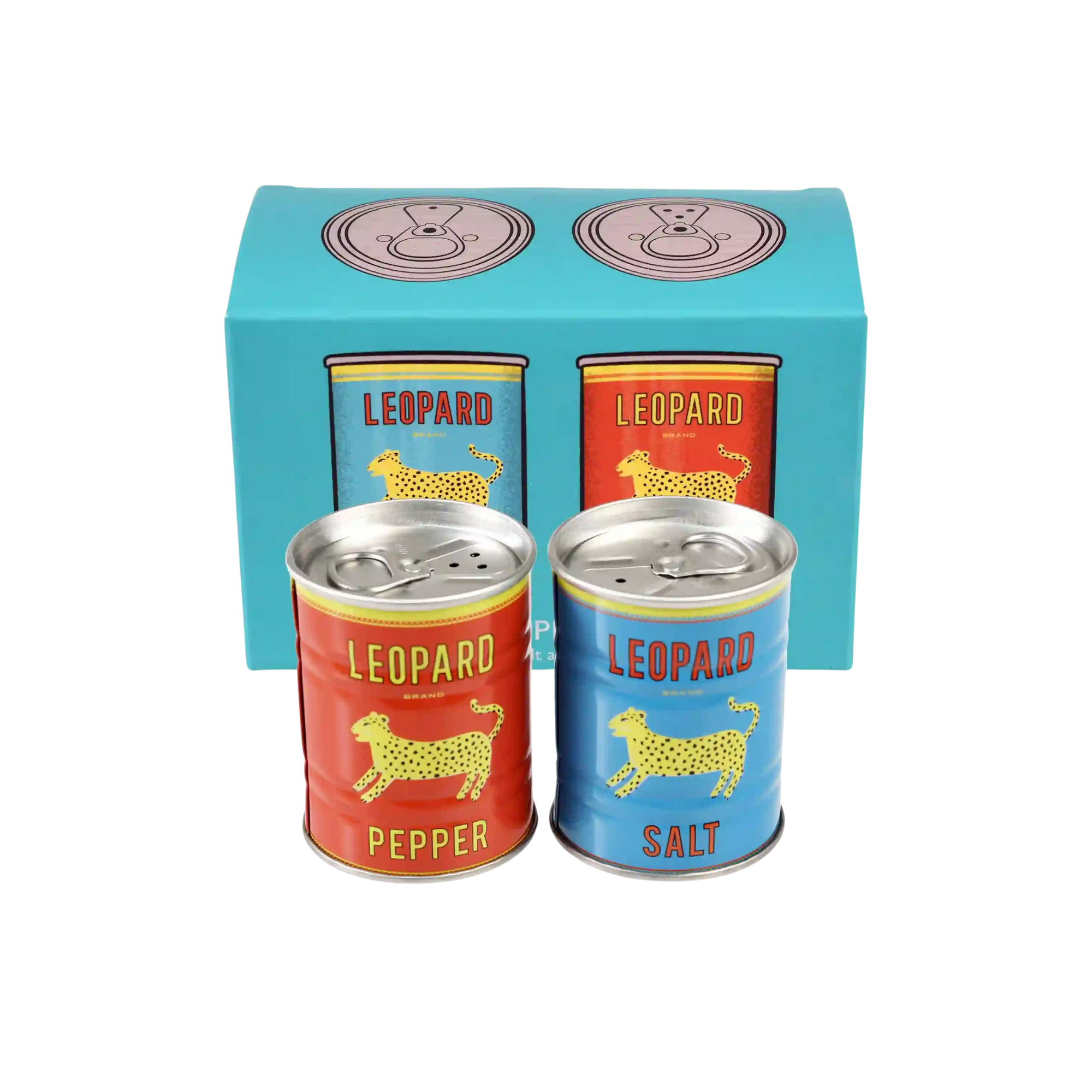 Leopard Salt and Pepper Tins