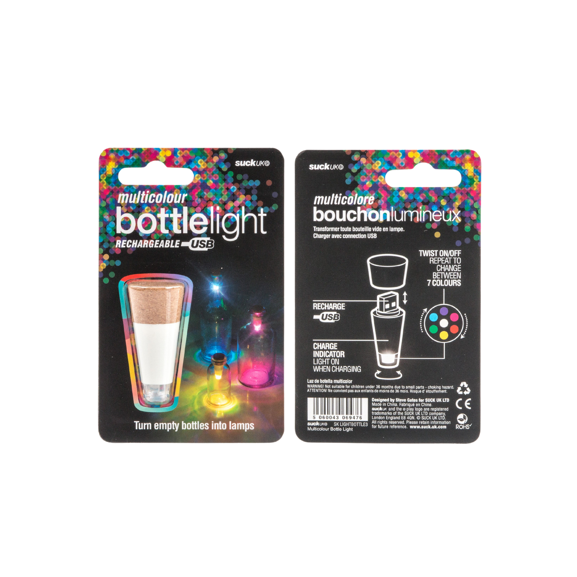 Multi Colour Bottle Light