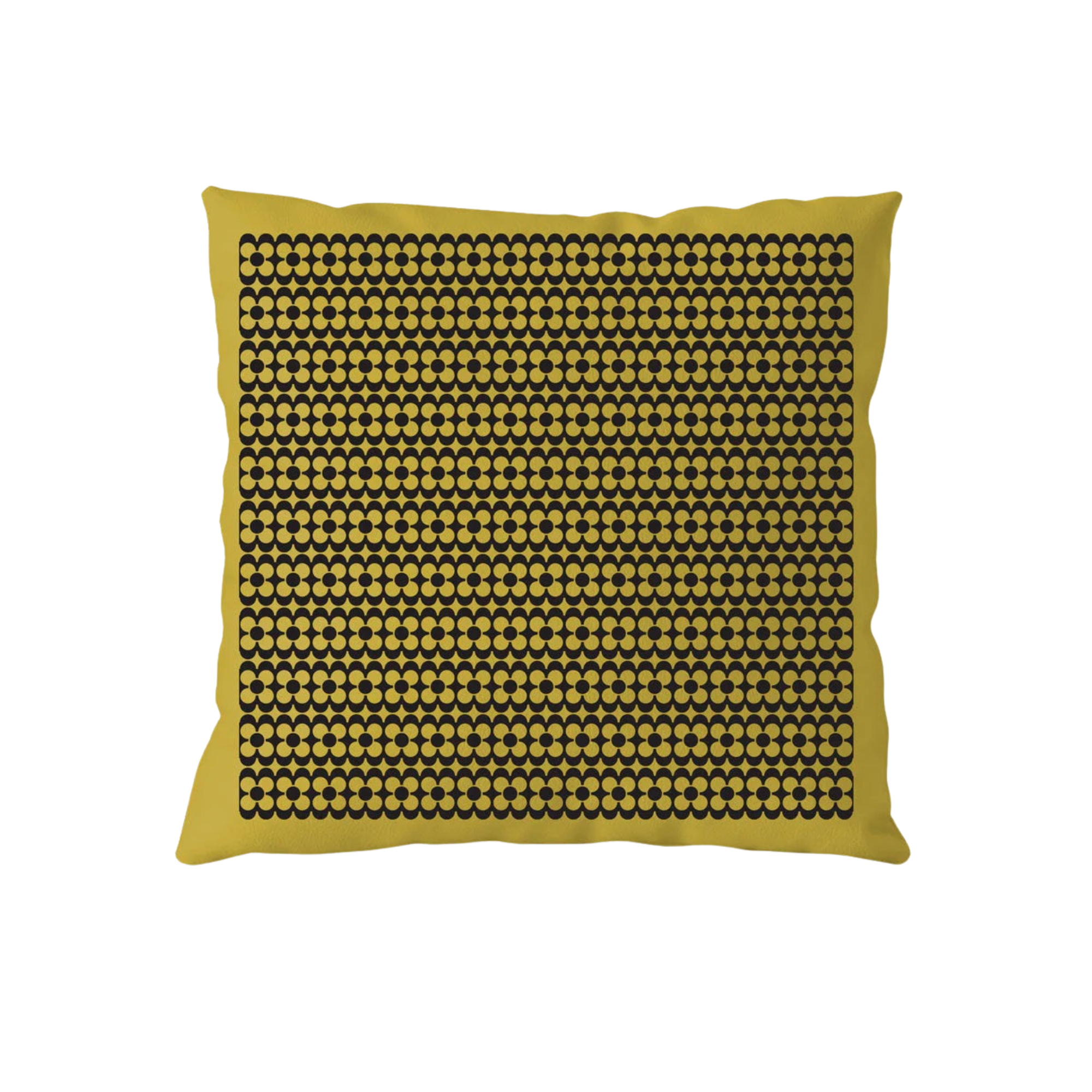 Hornsea Repeat Flower Chartreuse Cushion