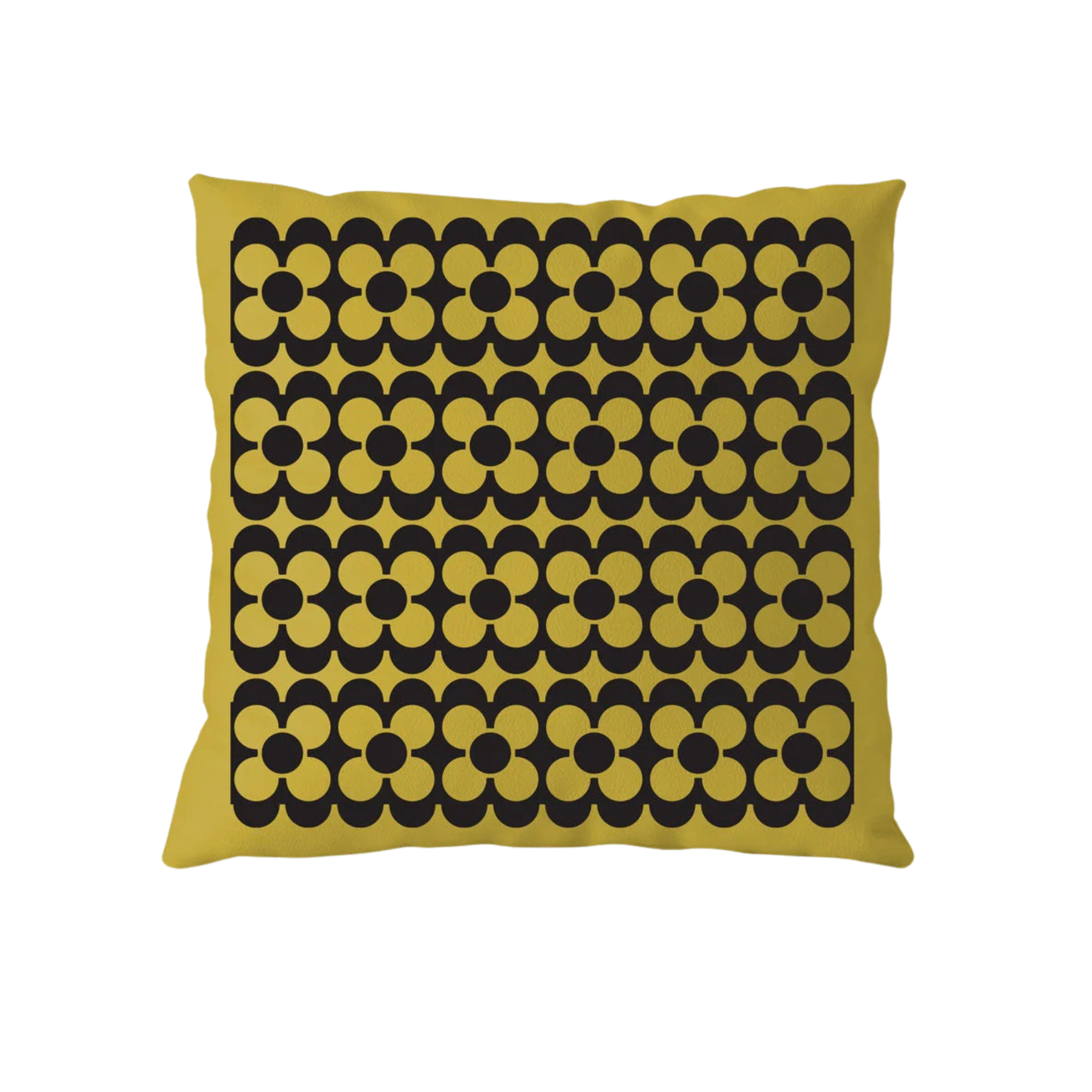 Hornsea Repeat Flower Chartreuse Cushion