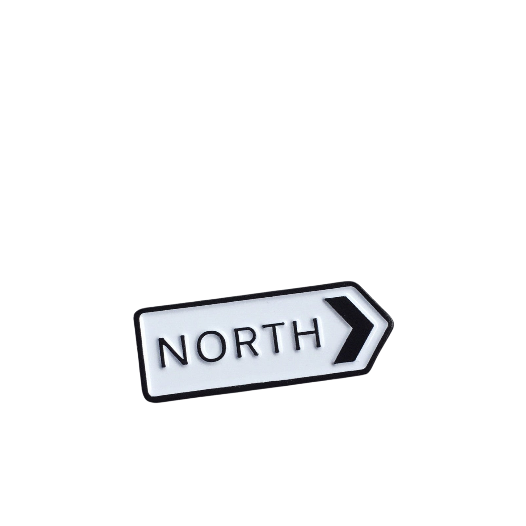 North Enamel Pin