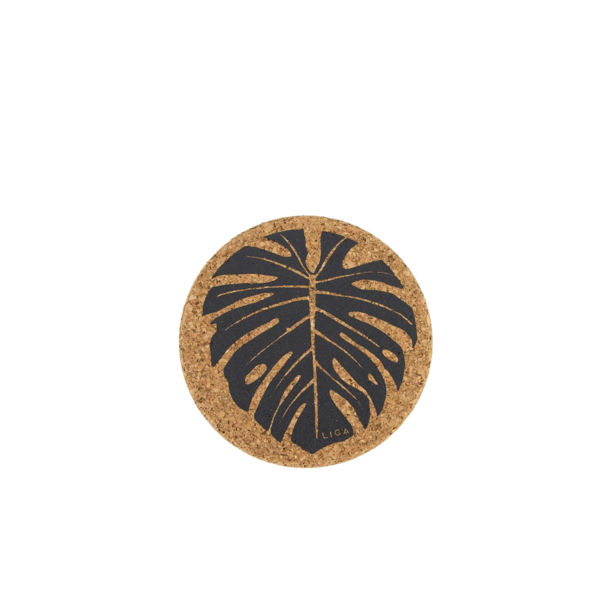 Monstera Cork Coaster