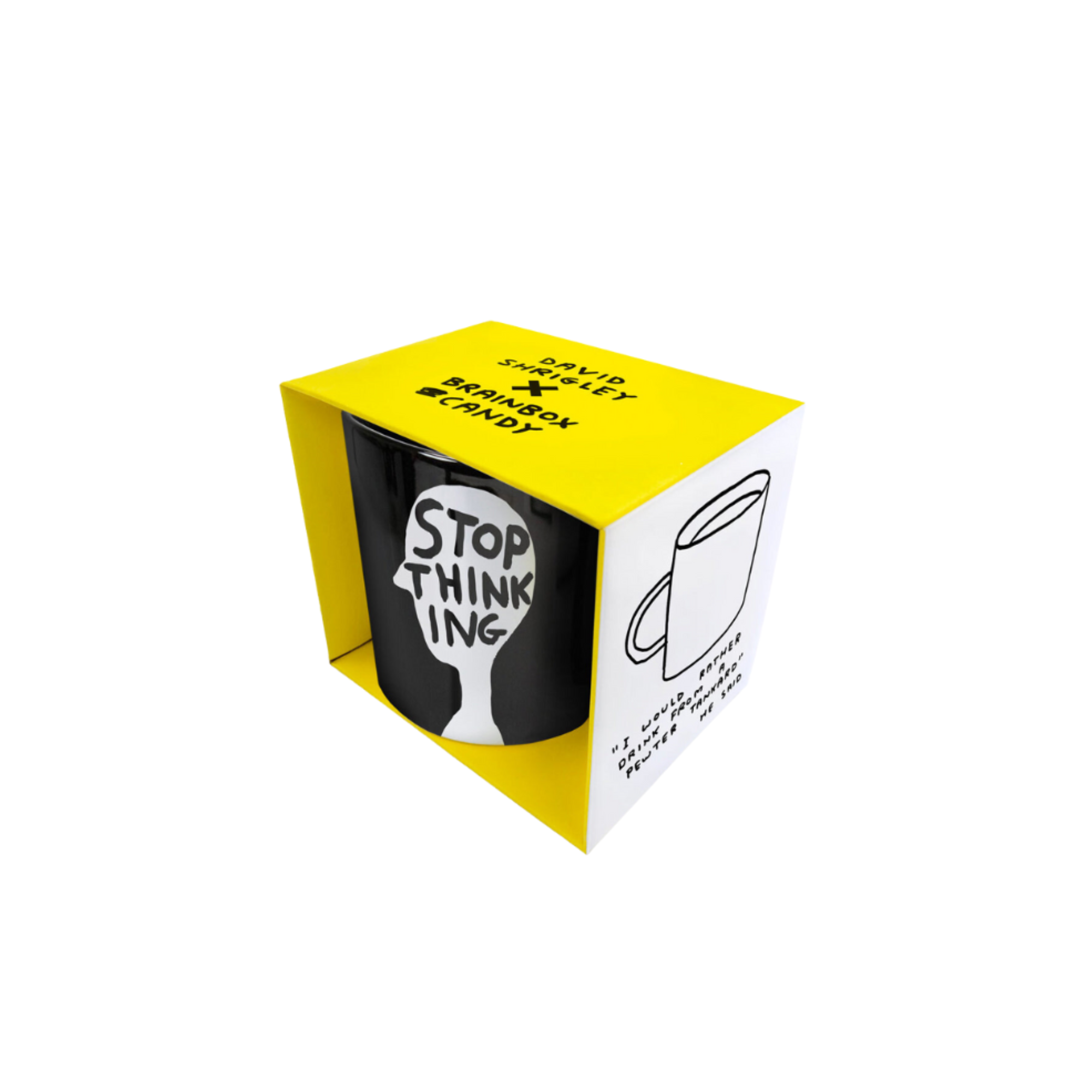 David Shrigley Stop Thinking Mug