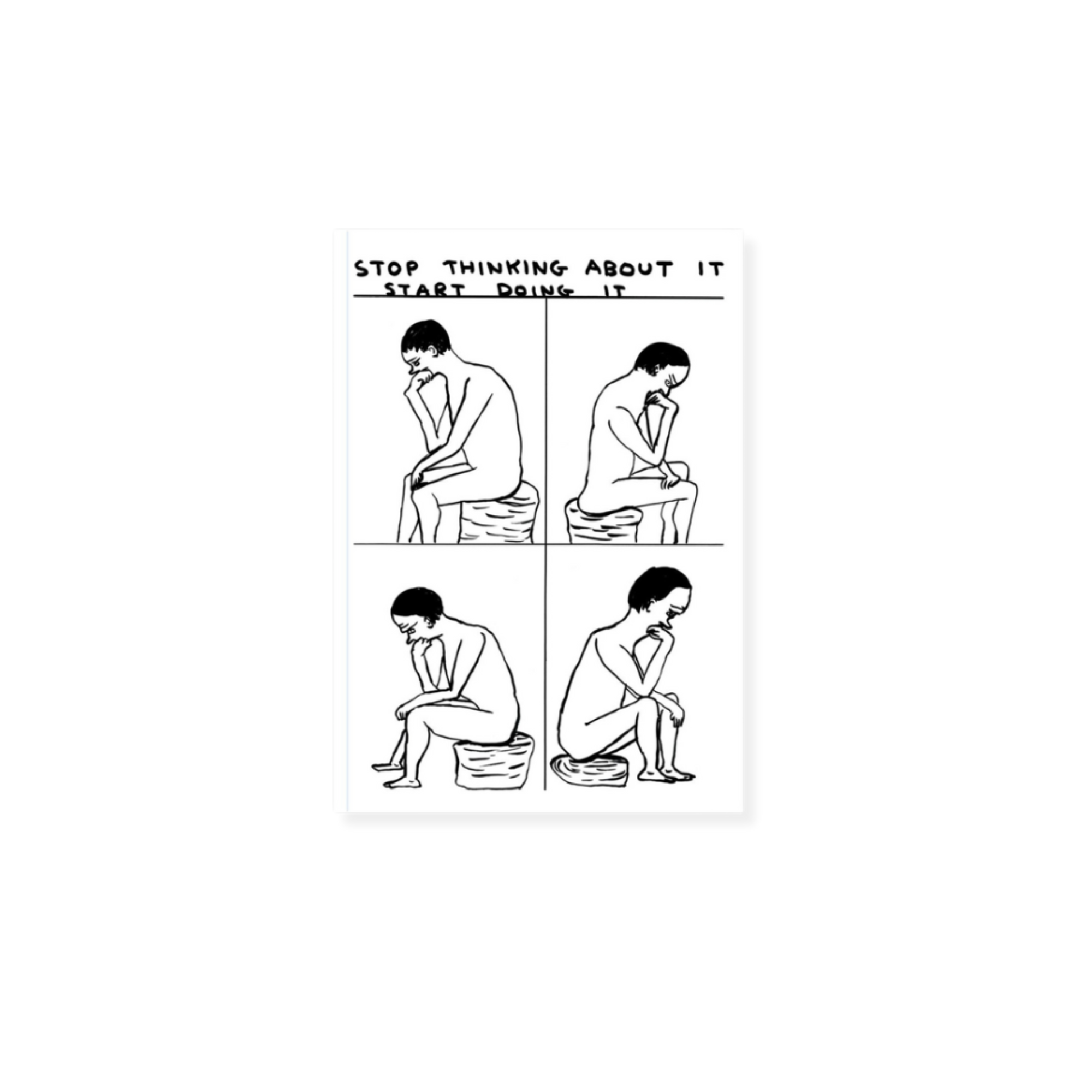 David Shrigley Start Doing A6 Notebook