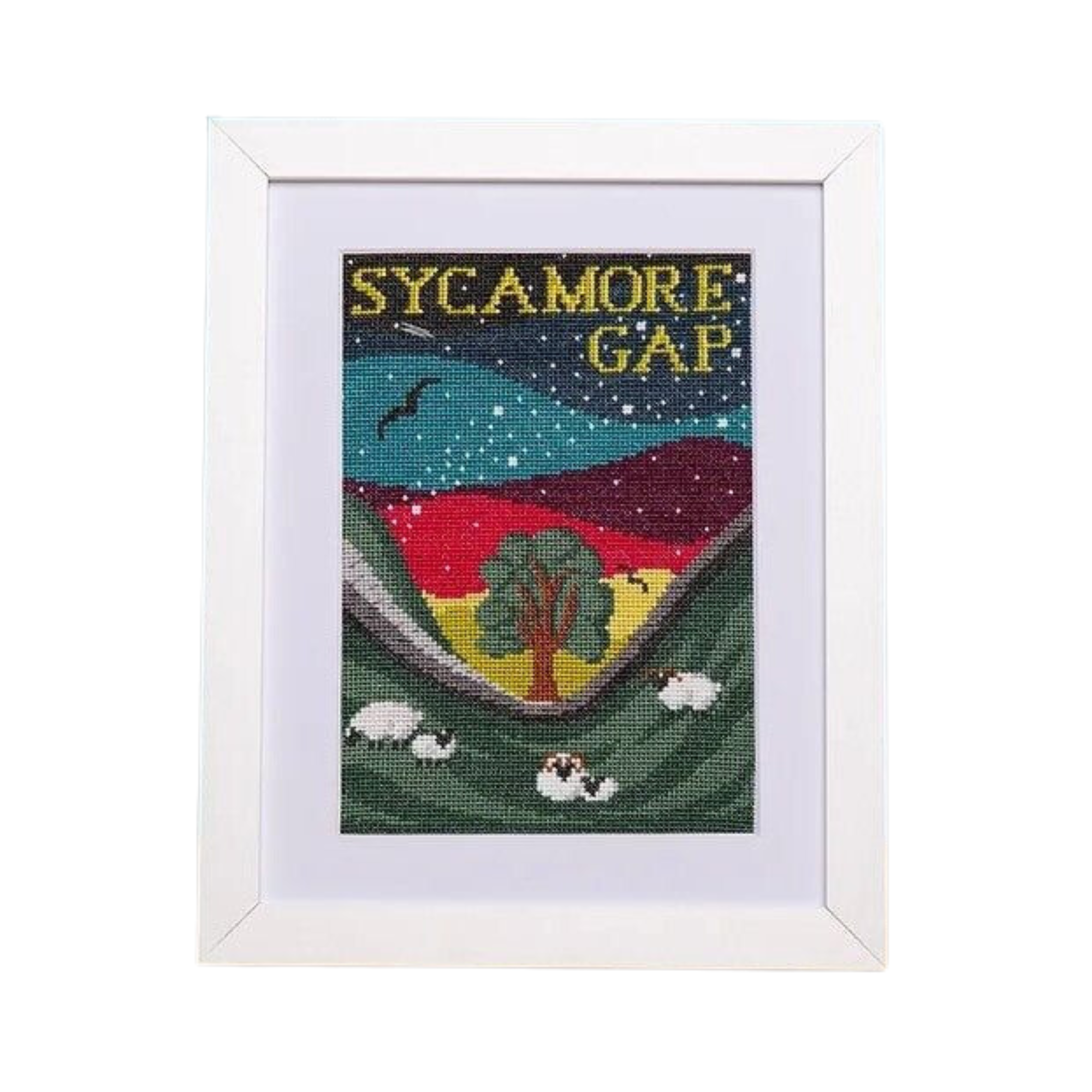 Sycamore Gap Cross Stitch