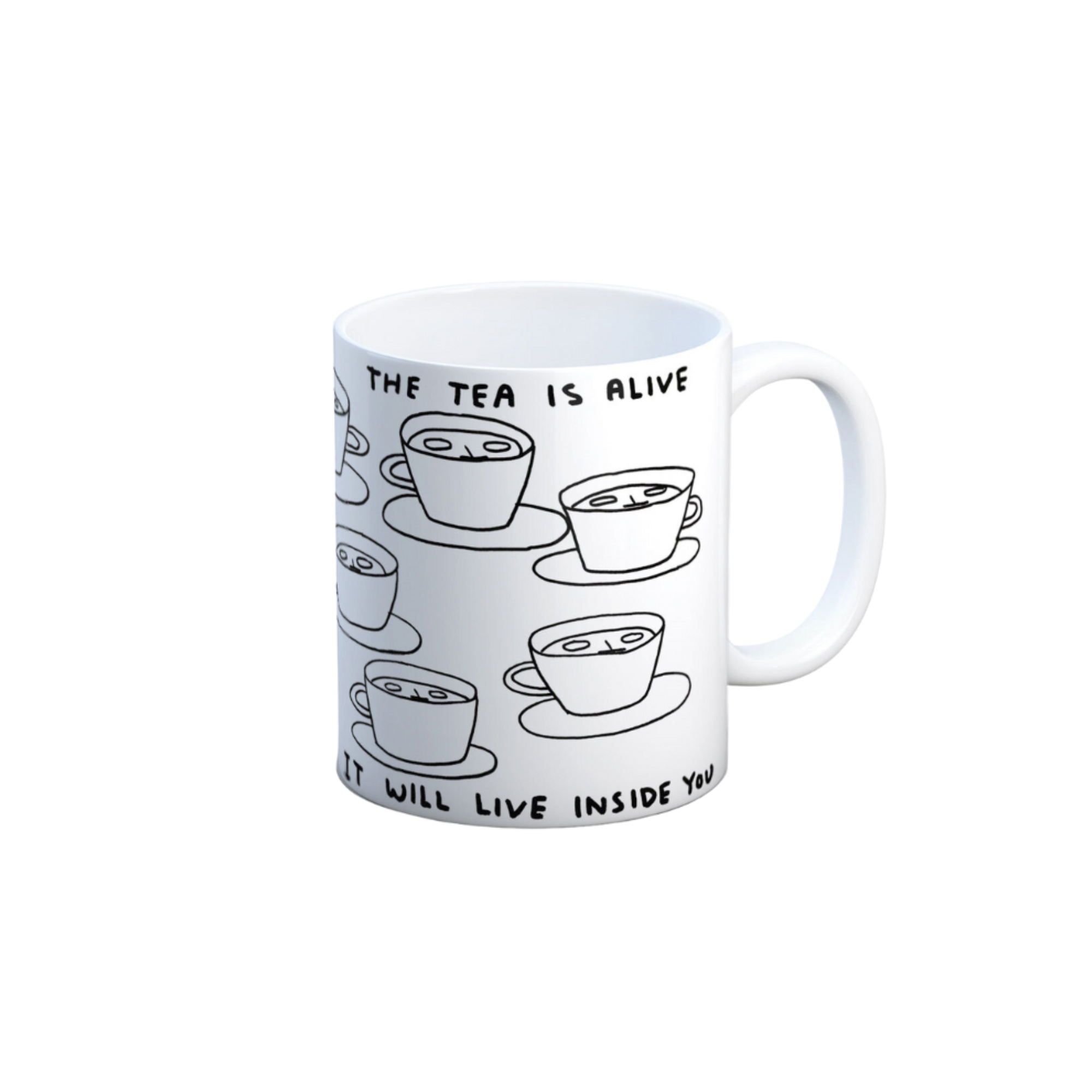 David Shrigley The Tea is Alive Mug