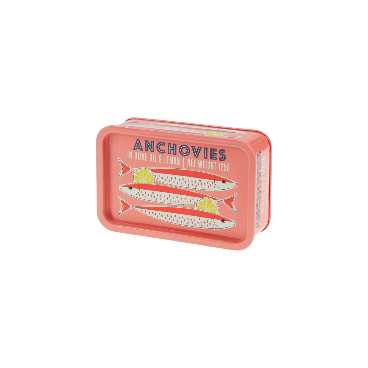 Anchovies Mini Storage Tin With Lid