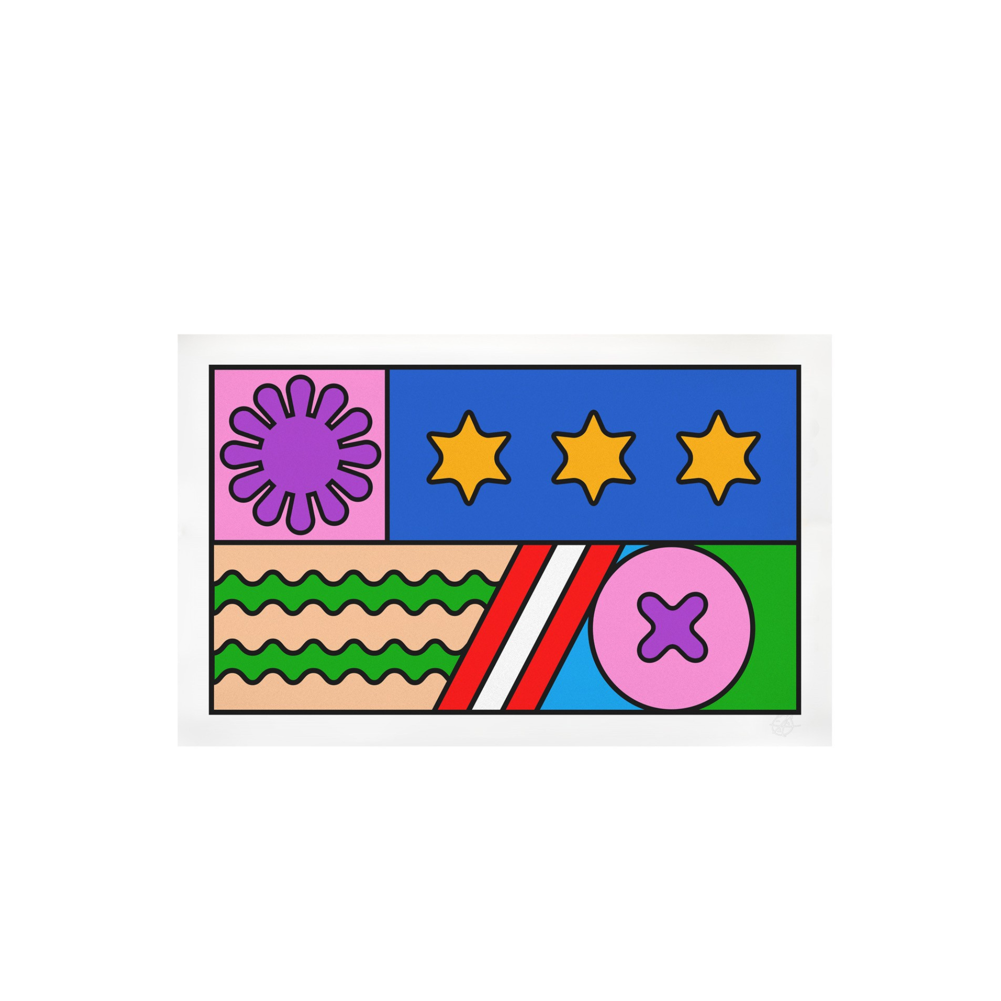 Andy Welland Loose Ends 347 (Imagined Territories) Print