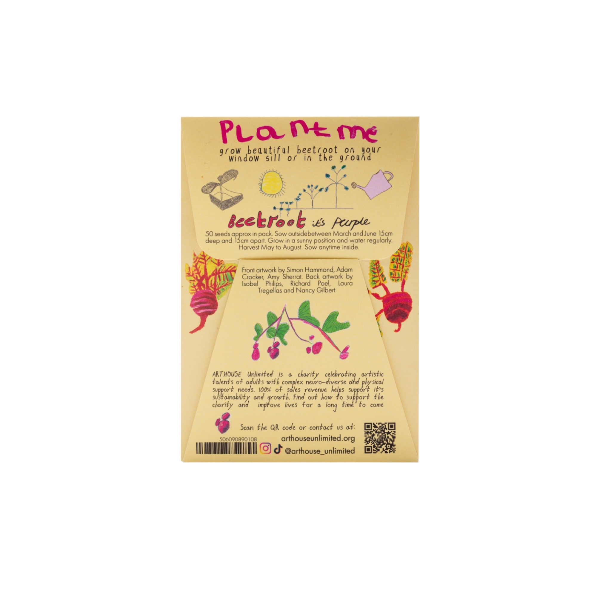 Arthouse Unlimited Beetroot Seeds Instructions