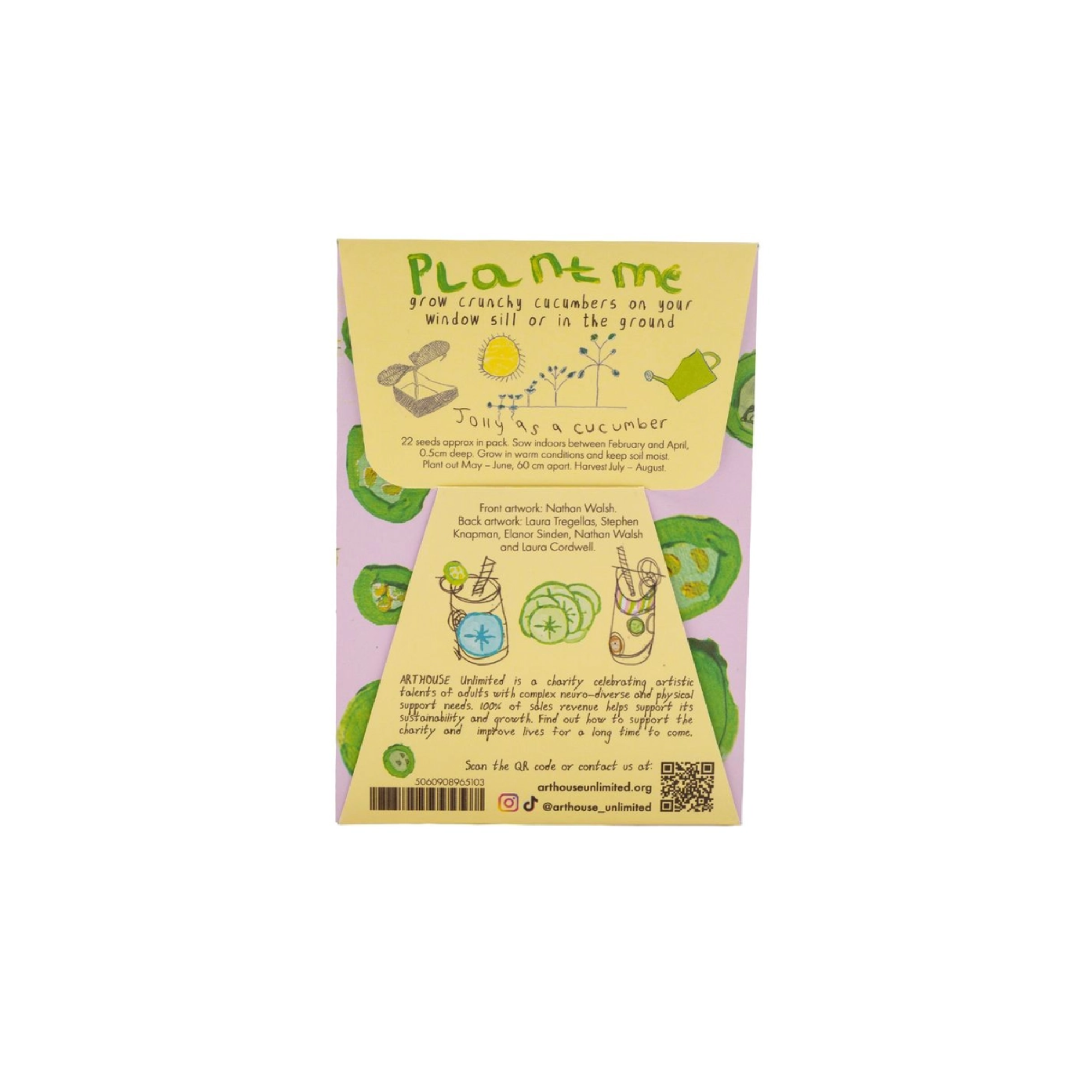 Arthouse Unlimited Cucumber Seeds Directions