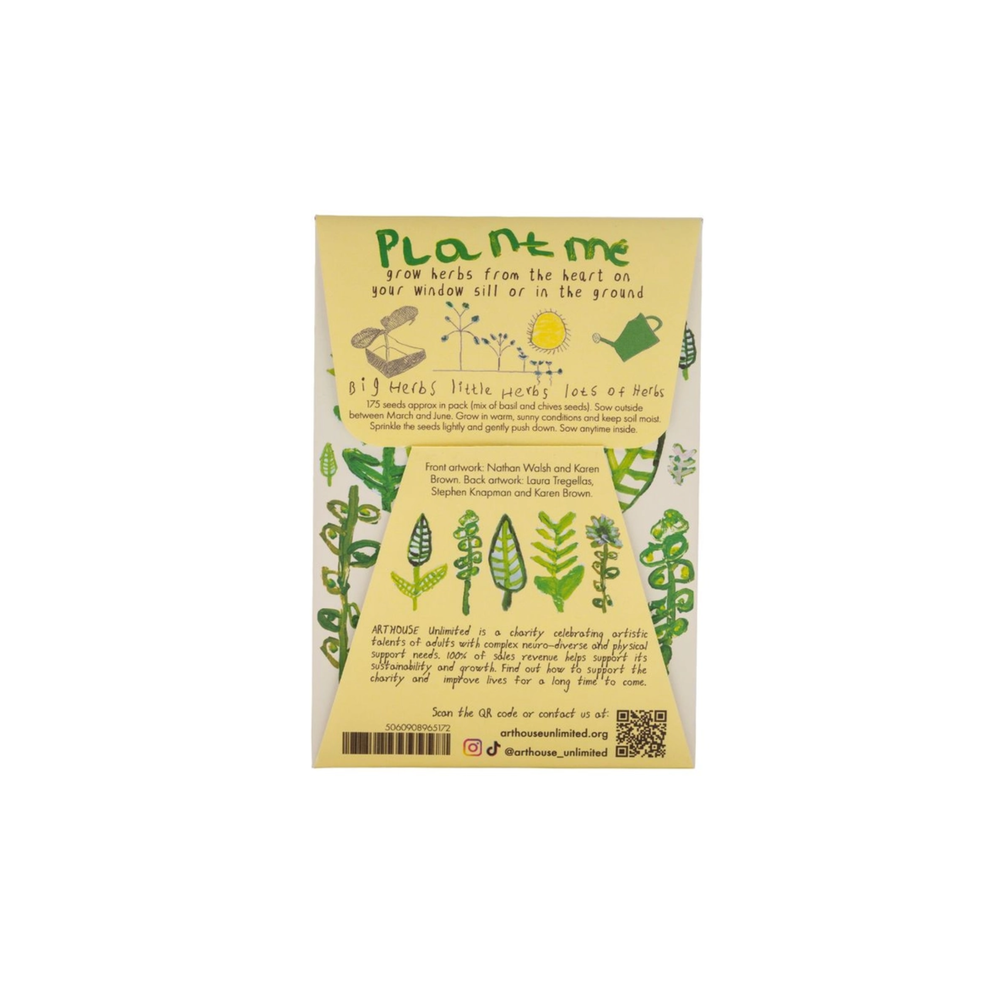 Arthouse Unlimited Mixed Herb Seeds Instructions