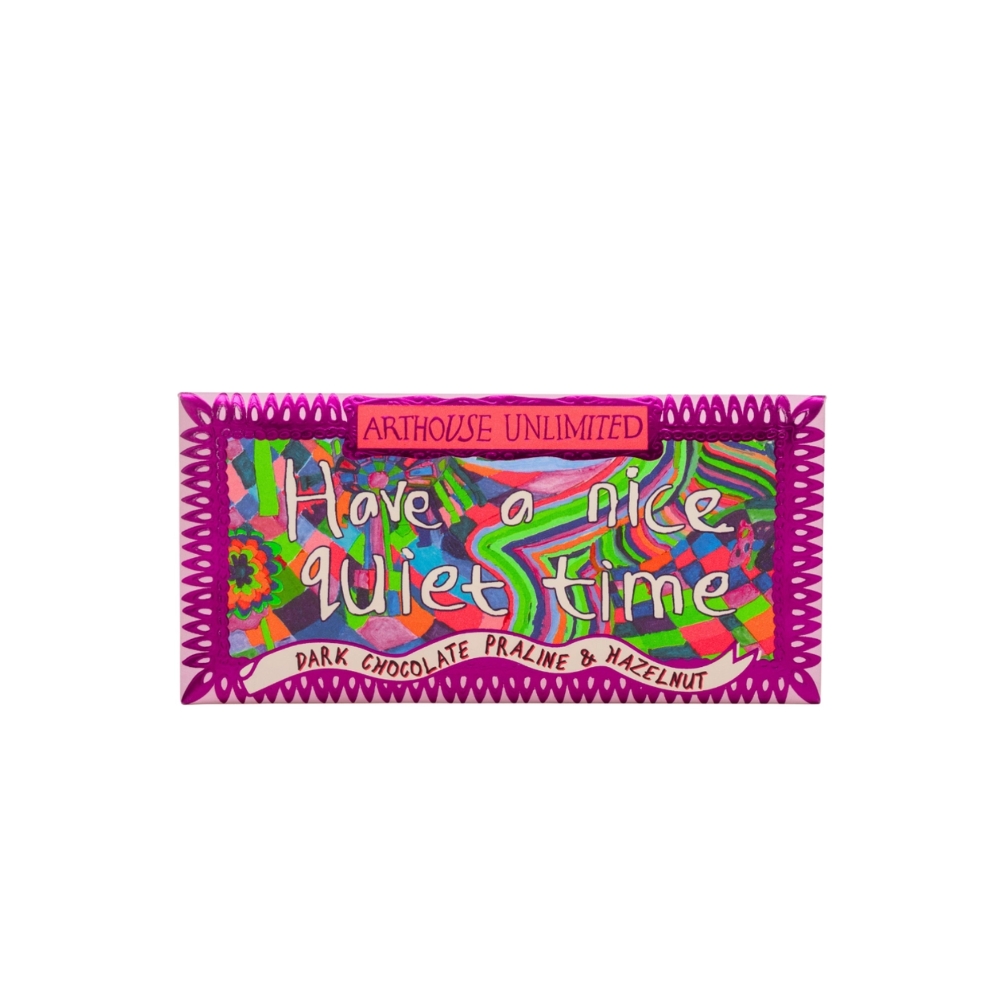 Arthouse Unlimited Have a Nice Quiet Time Joy Sized Dark Chocolate Praline and Hazelnut