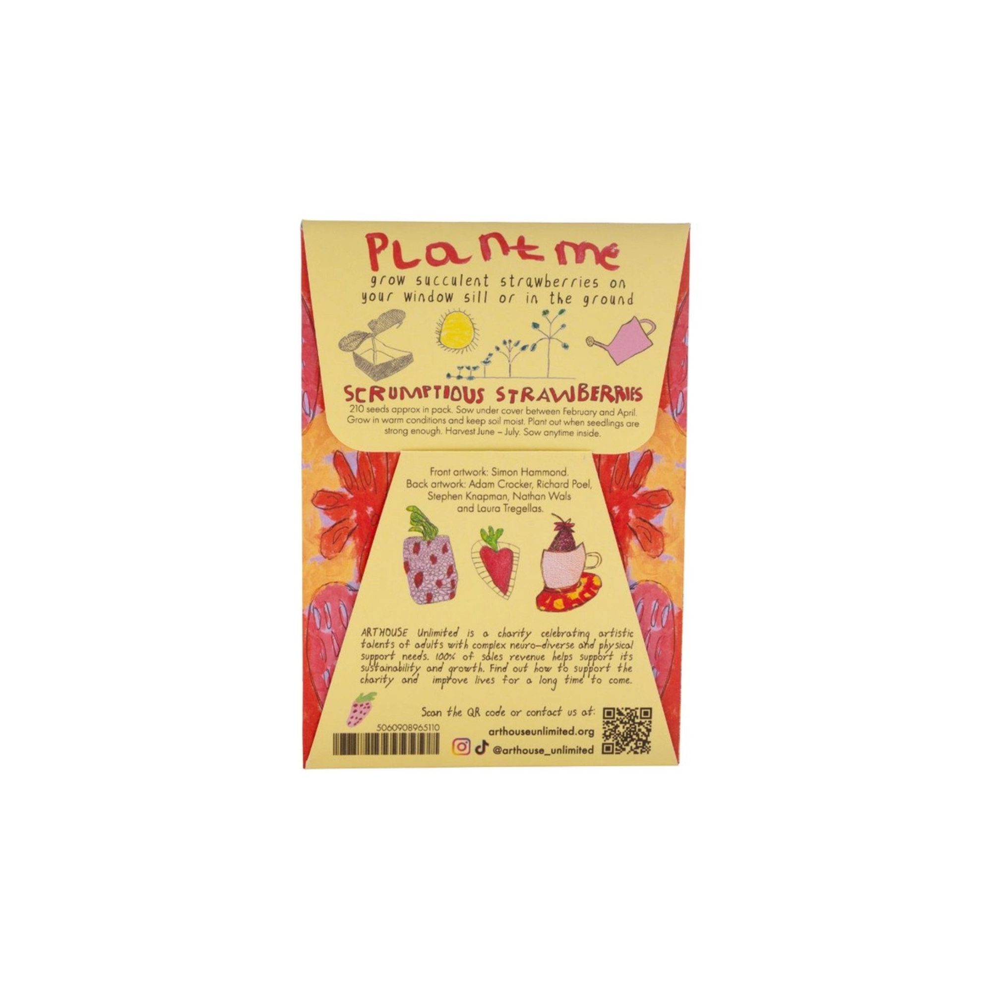 Arthouse Unlimited Strawberry Seeds Instructions