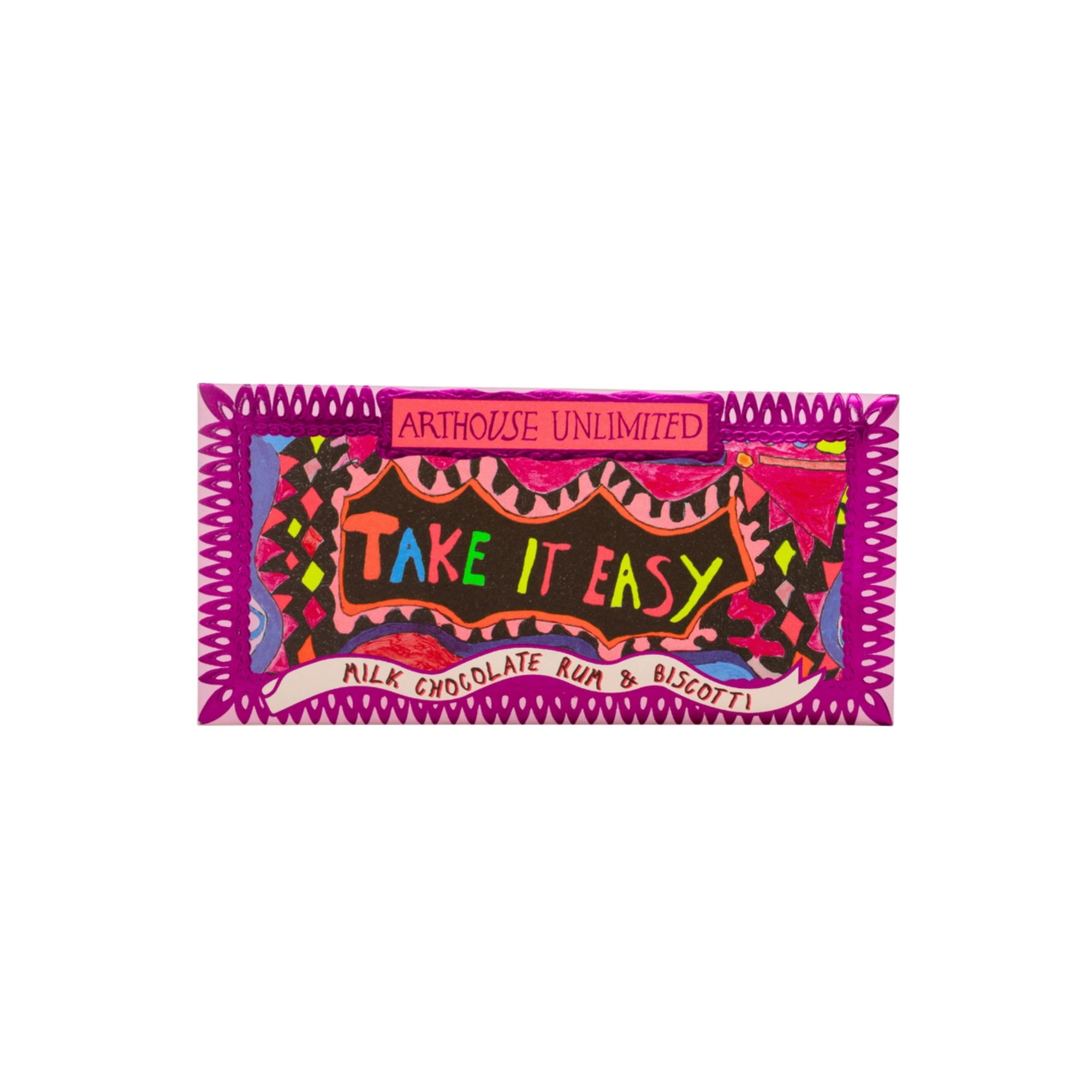 Arthouse Unlimited Joy Size Take it Easy Milk Chocolate Run and Biscotti