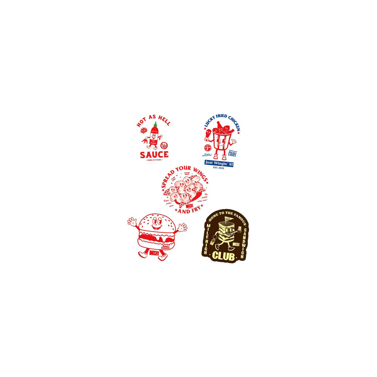 Batch1 Takeaway Five Stickers