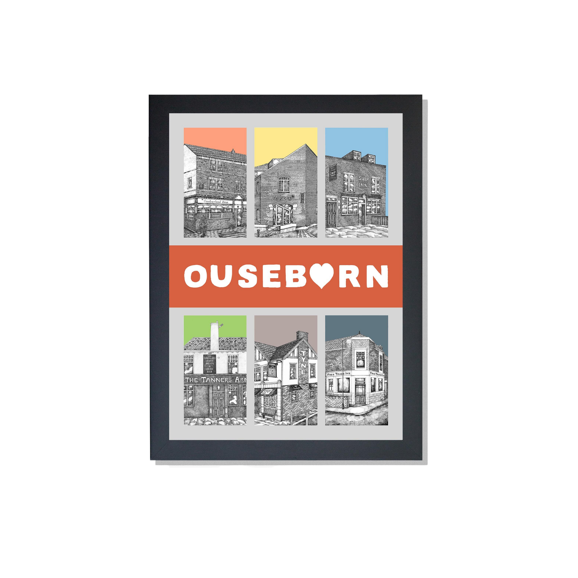 Ben Holland I Heart Ouseburn Print